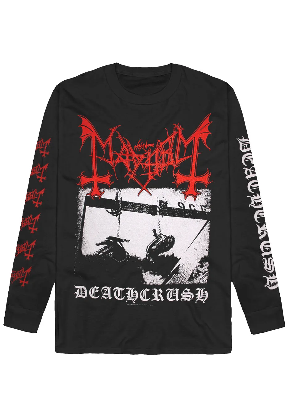Mayhem Deathcrush maglia manica lunga nera uomo