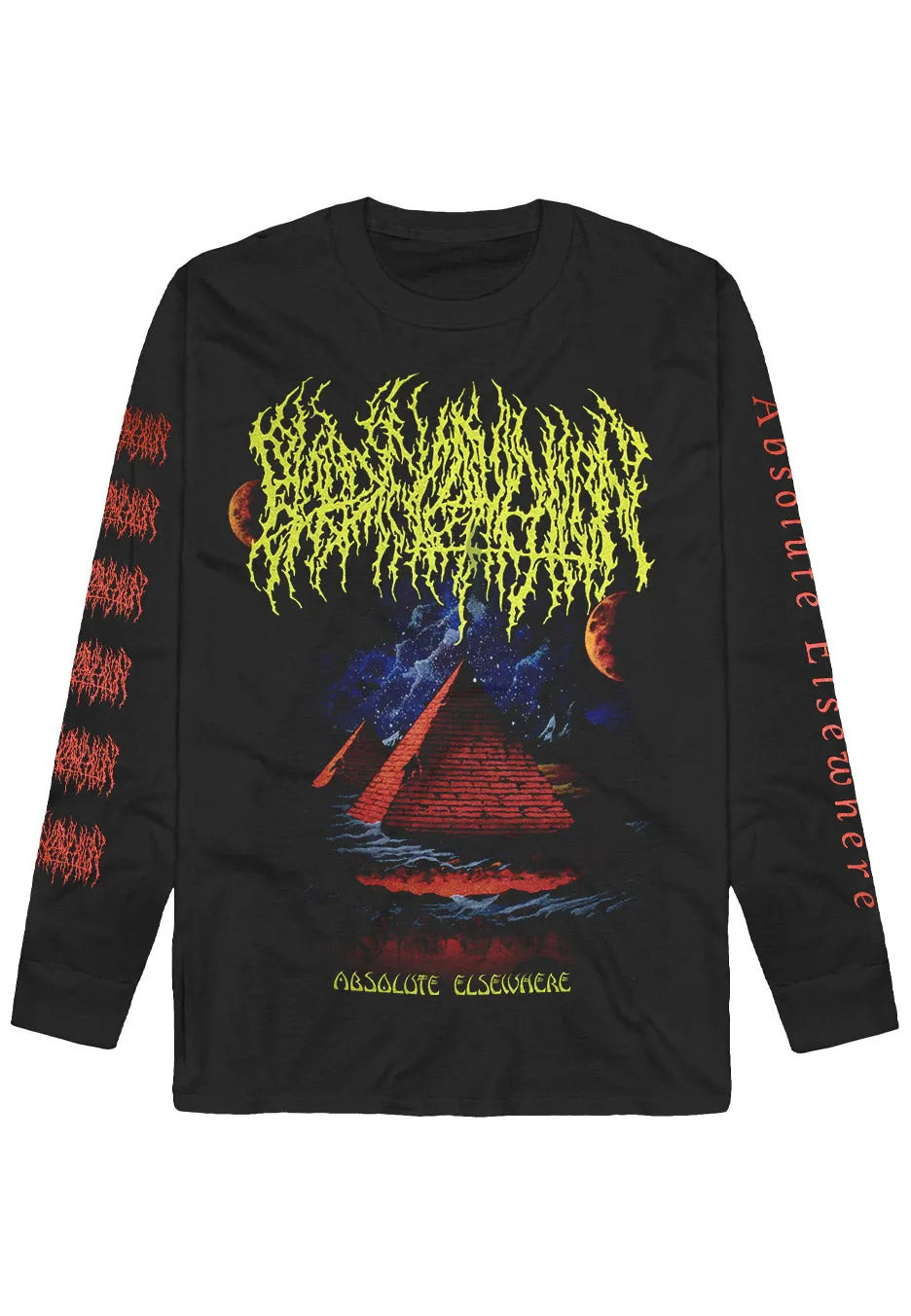Blood Incantation Pyramid Longsleeve maglia nera