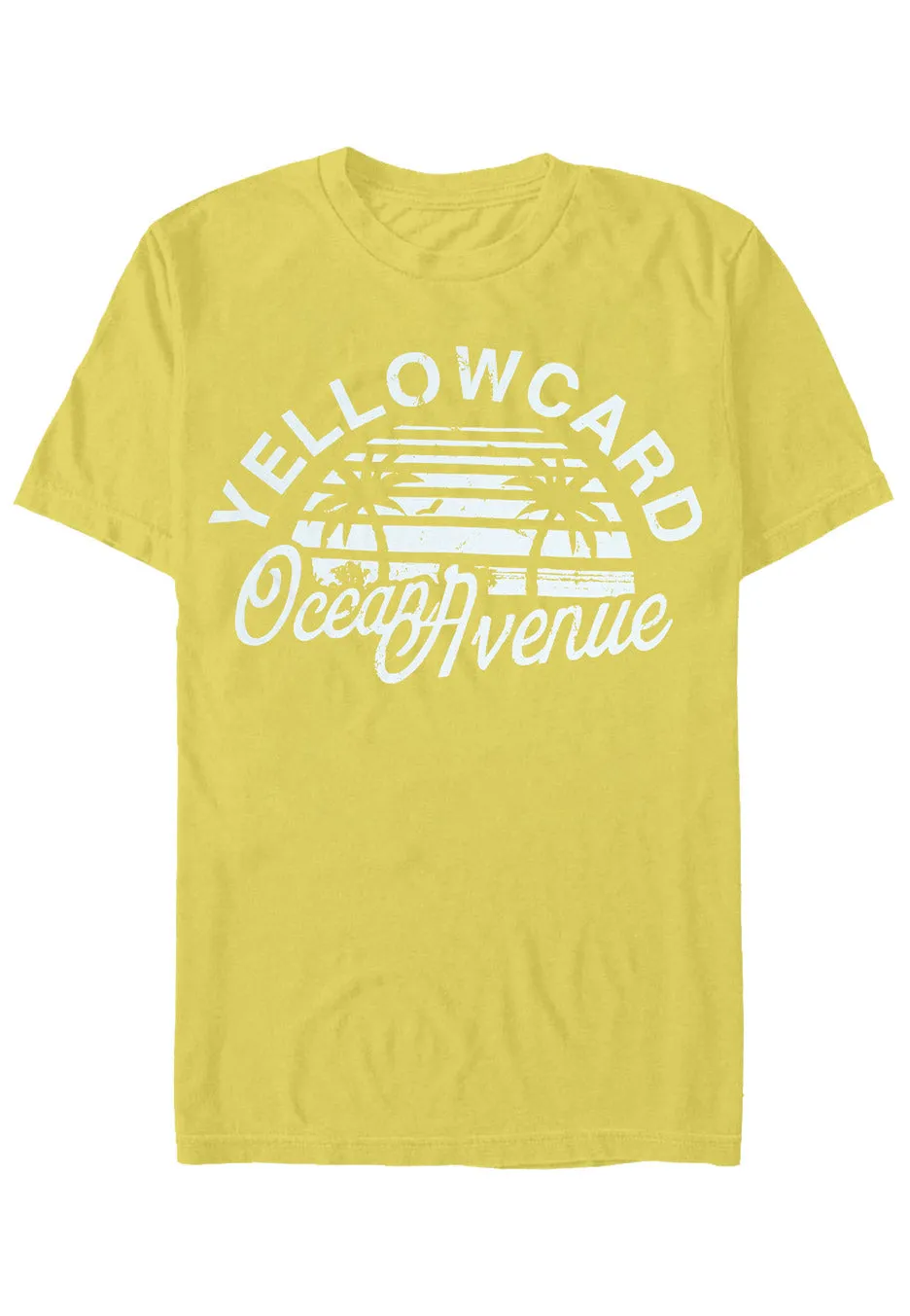 Yellowcard Ocean Avenue maglietta gialla manica corta pop punk