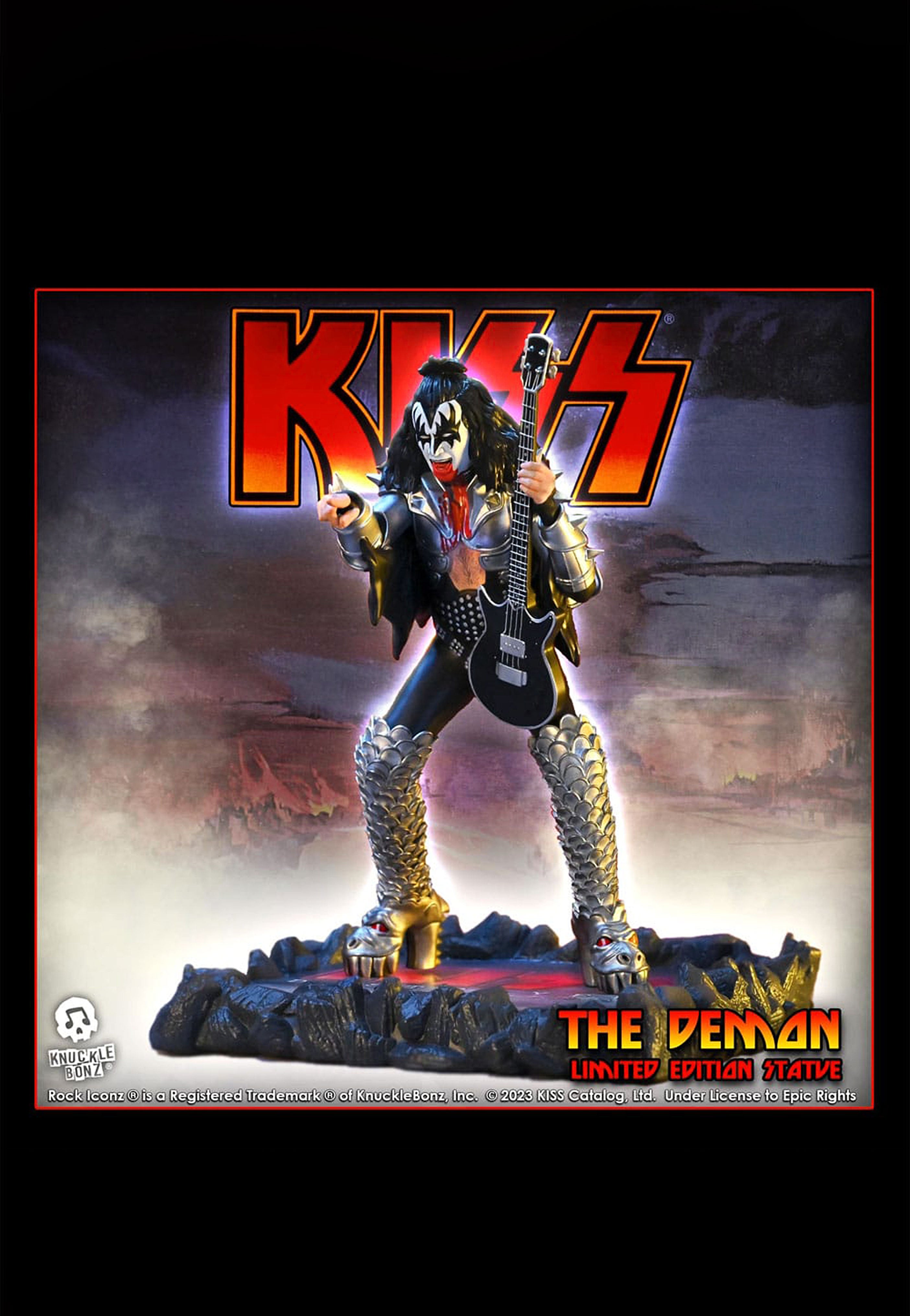 Kiss The Demon Rock Iconz Statua multicolore
