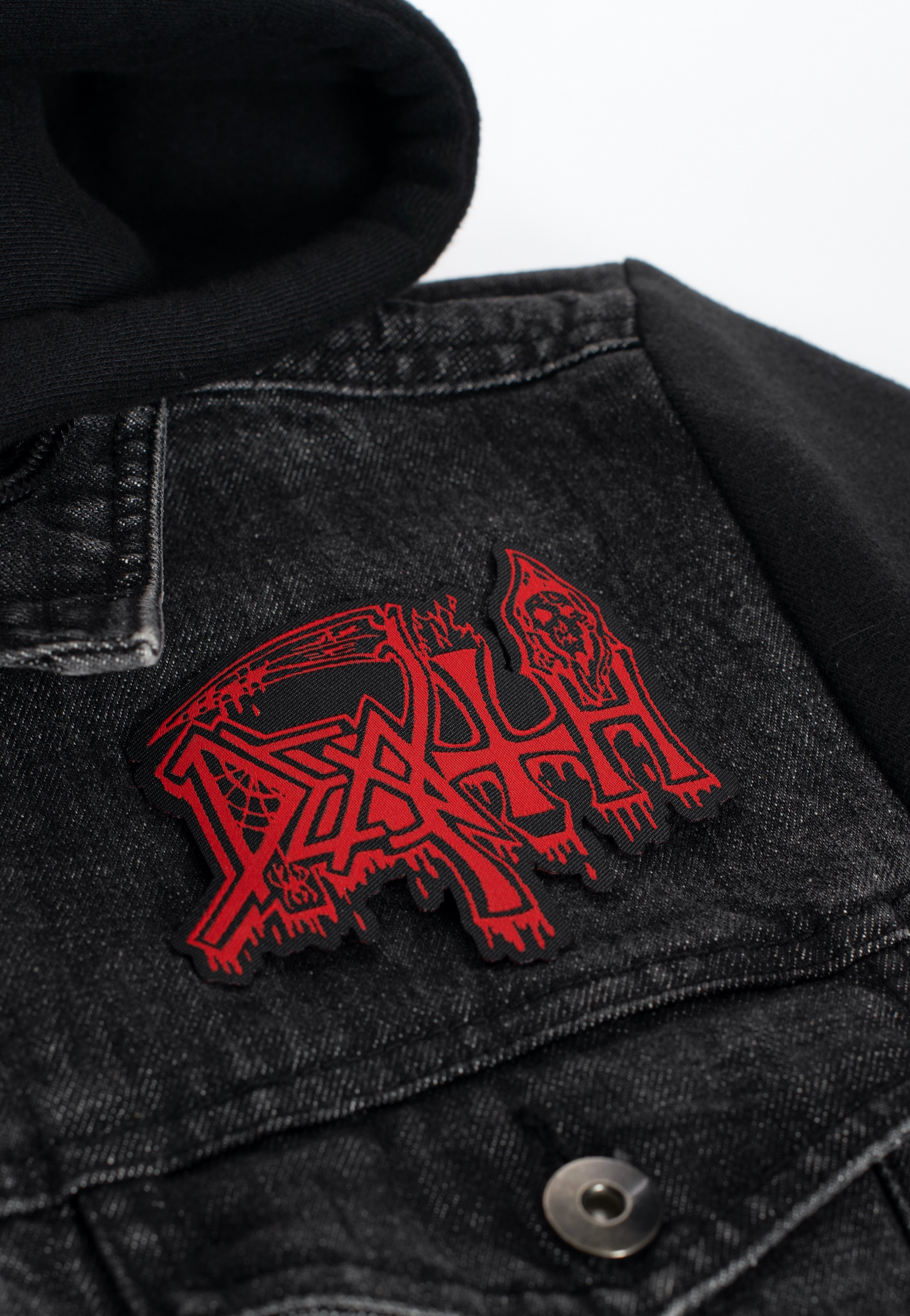 Death Logo Cut Out Toppa patch nera death metal