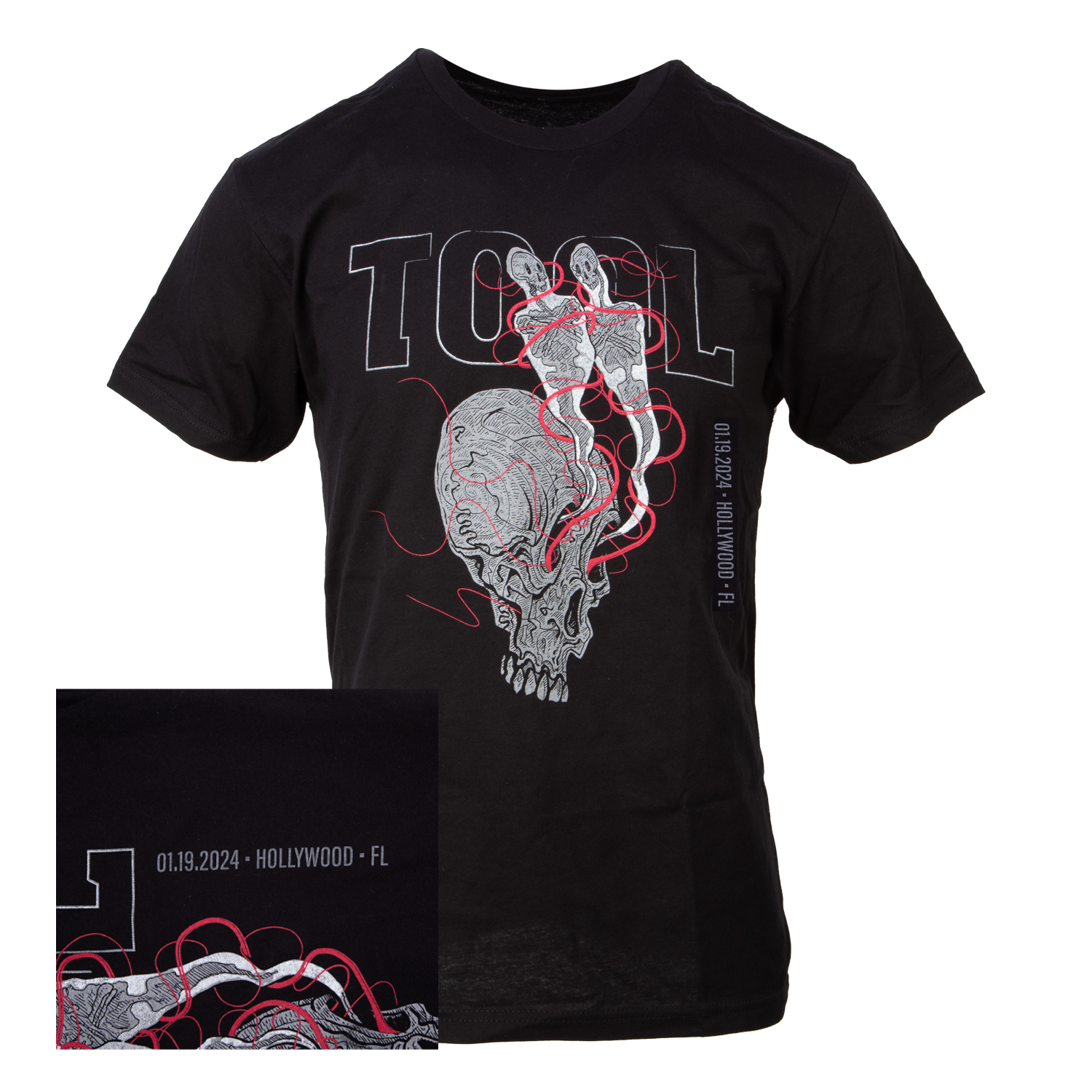 Tool Tour 2024 T-Shirt Hollywood FL Night 2 maglietta taglia L
