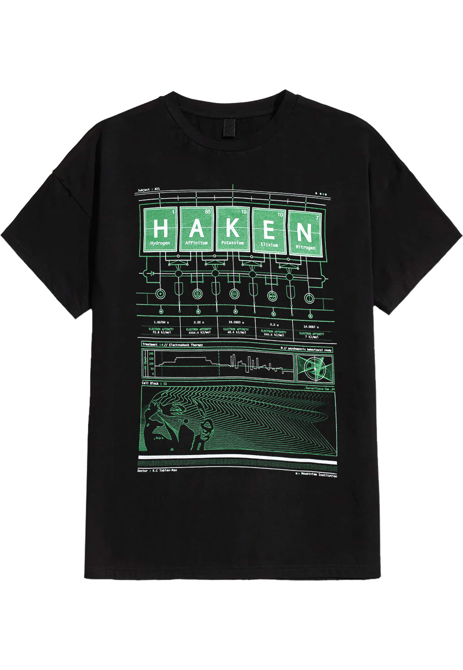 Haken Electroshock Therapy t-shirt nera manica corta