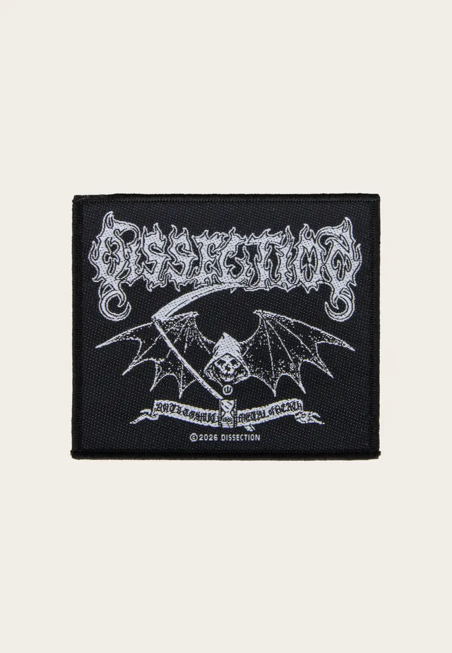 Dissection Reaper patch nera in poliestere