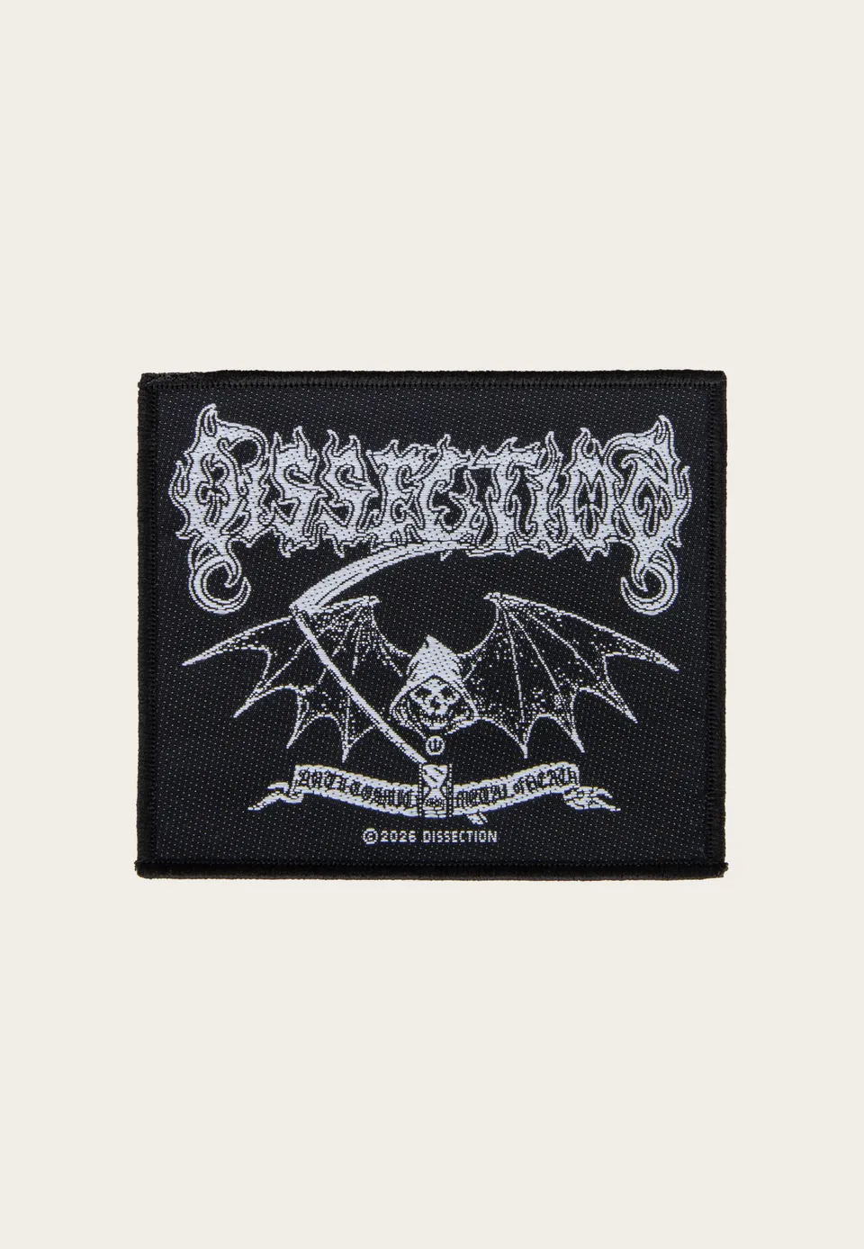 Dissection Reaper patch nera in poliestere