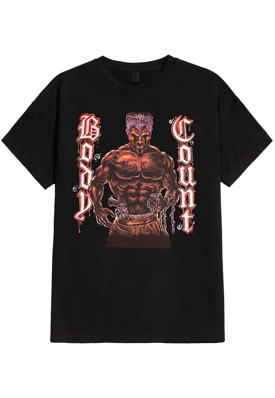 Body Count 1992 Cover maglietta nera uomo