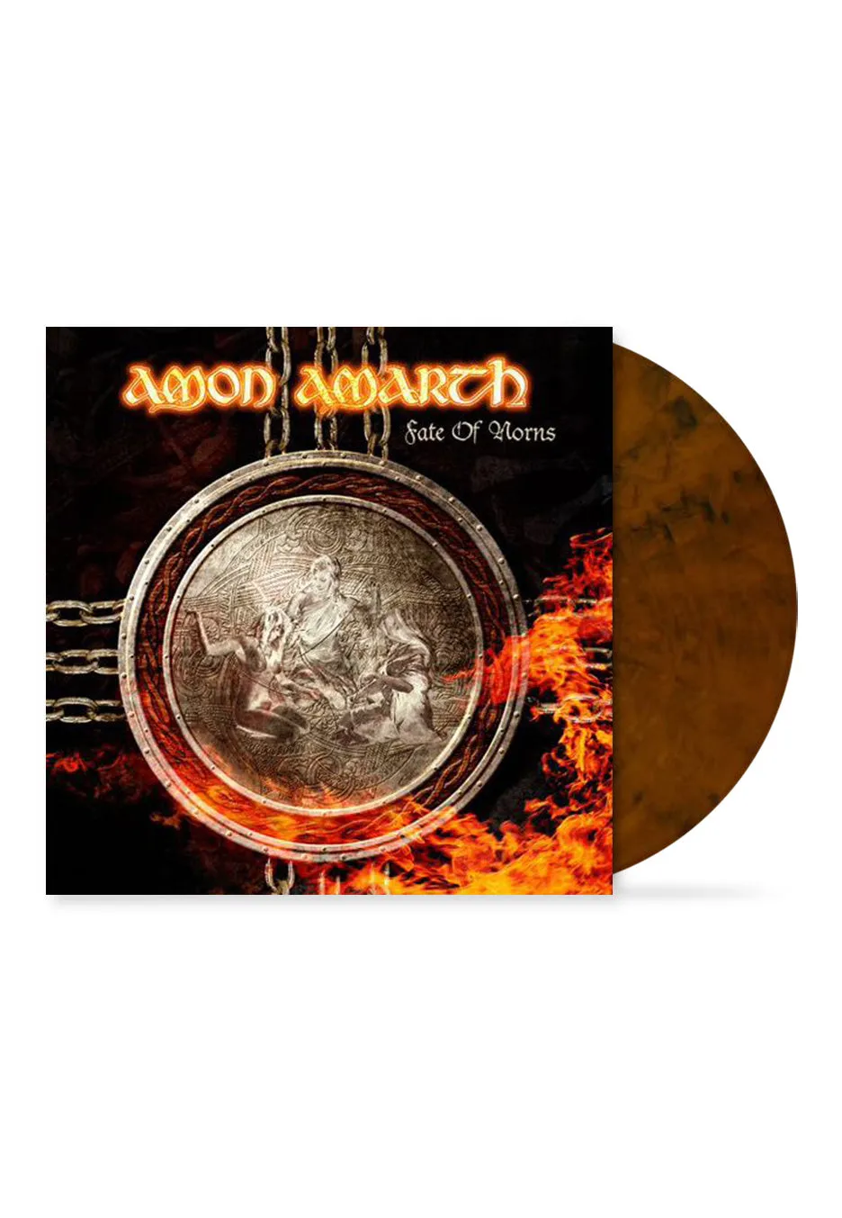 Amon Amarth Fate Of Norns vinile marmorizzato Ochre Brown