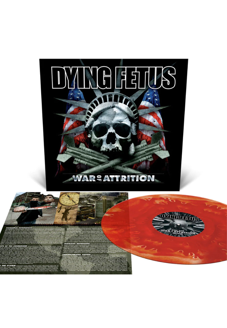 Dying Fetus War Of Attrition vinile colorato rosso death metal