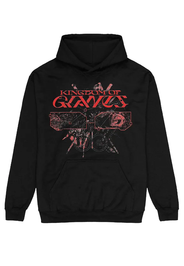 Kingdom Of Giants Death Is Always Felpa con Cappuccio Nera