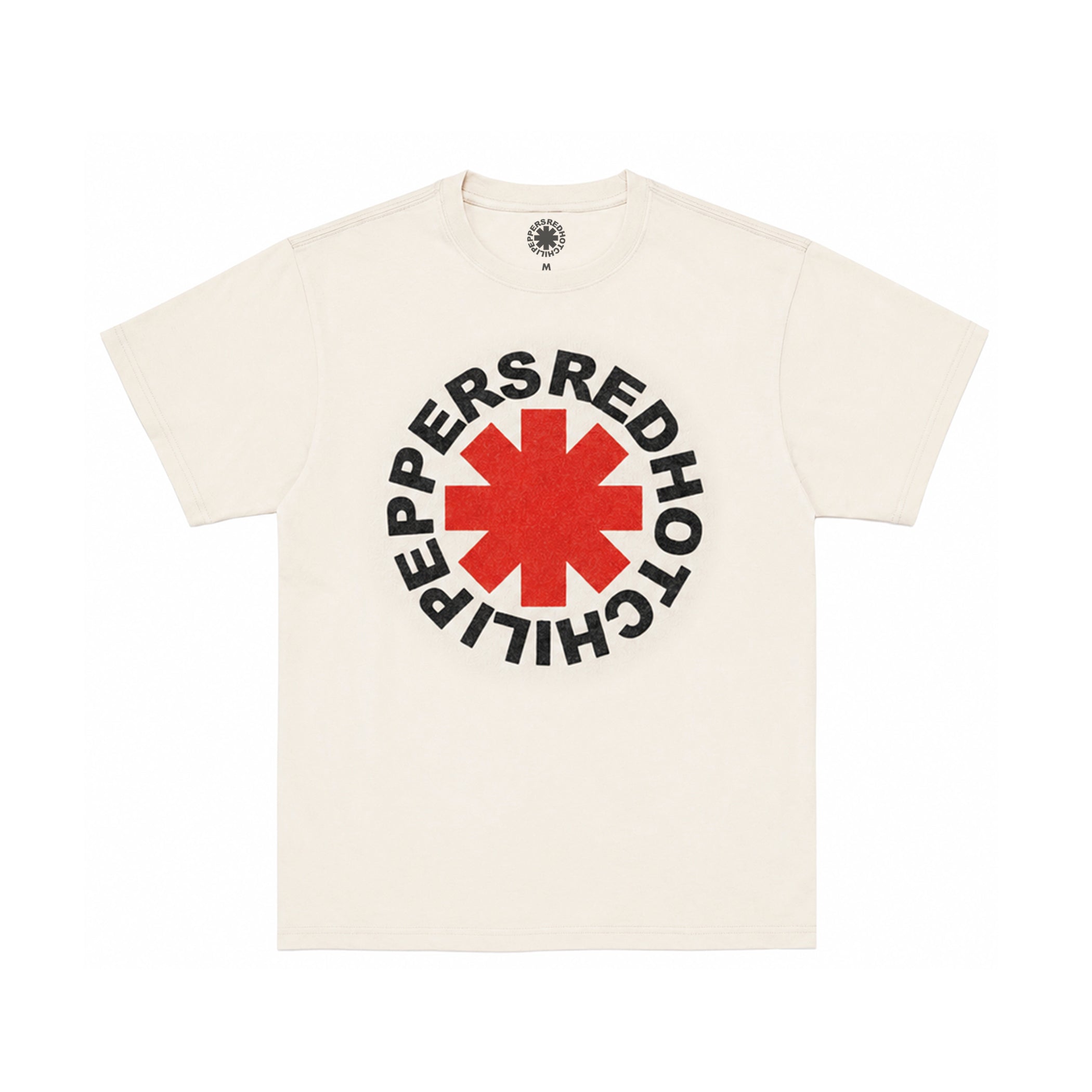 Red Hot Chili Peppers Asterisk maglietta cotone crema logo