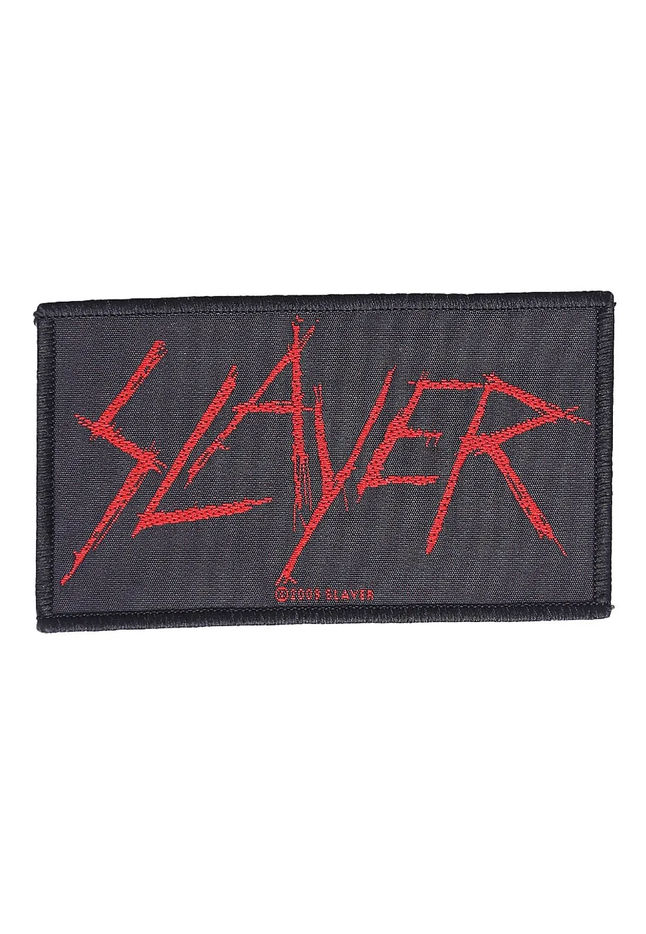 Slayer Scratch Logo toppa nera ricamata onesize