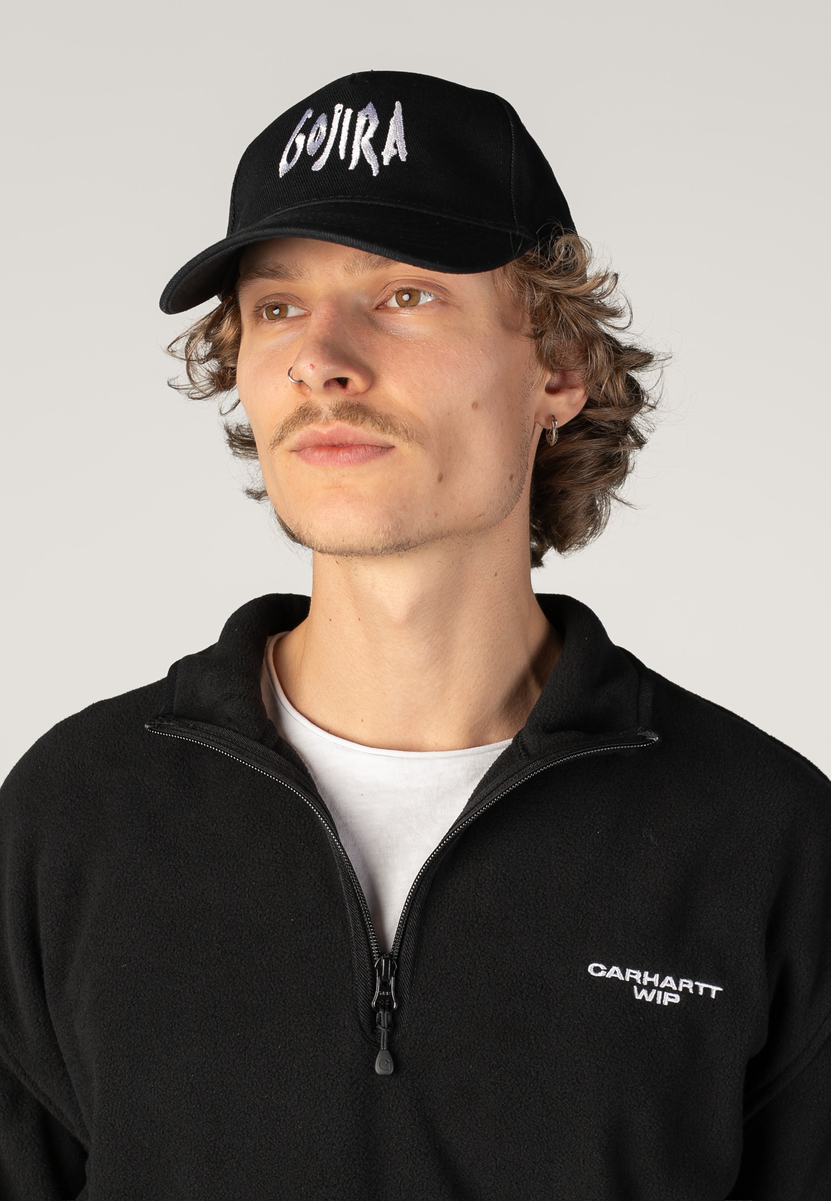 Gojira Logo Cap cappellino nero cotone snapback