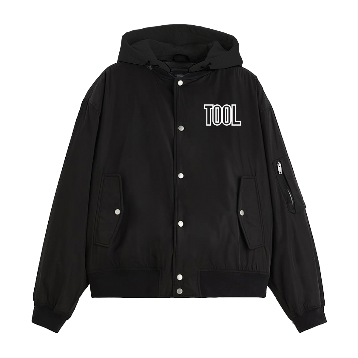 Tool Wrench giacca bomber uomo nero con cappuccio Large