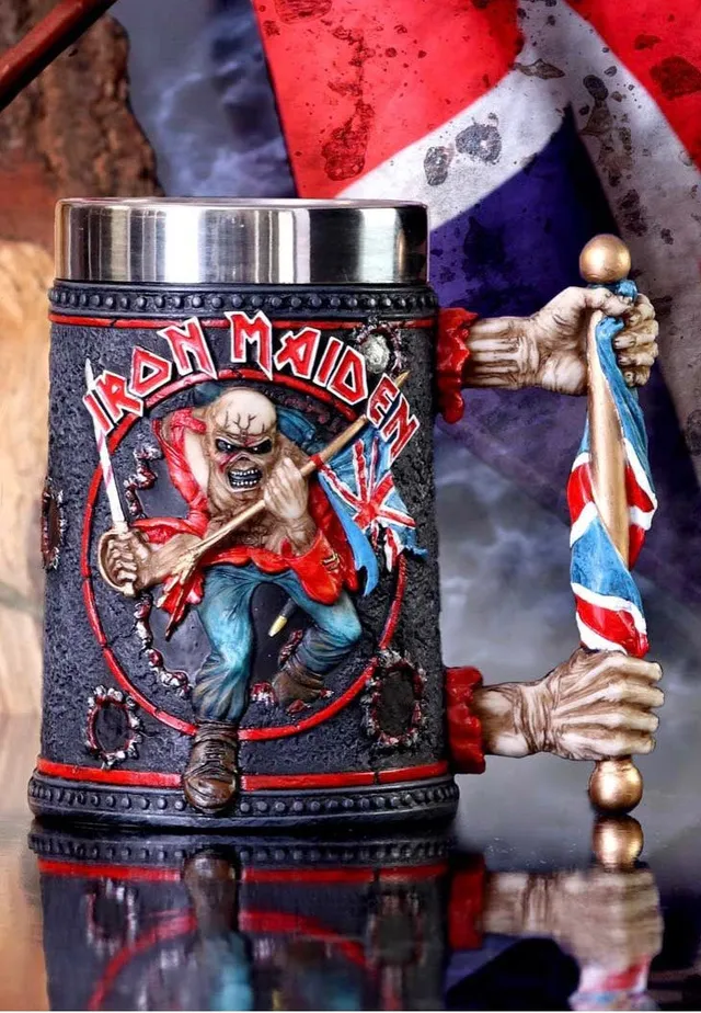 Iron Maiden Tankard Boccale resina heavy metal Onesize