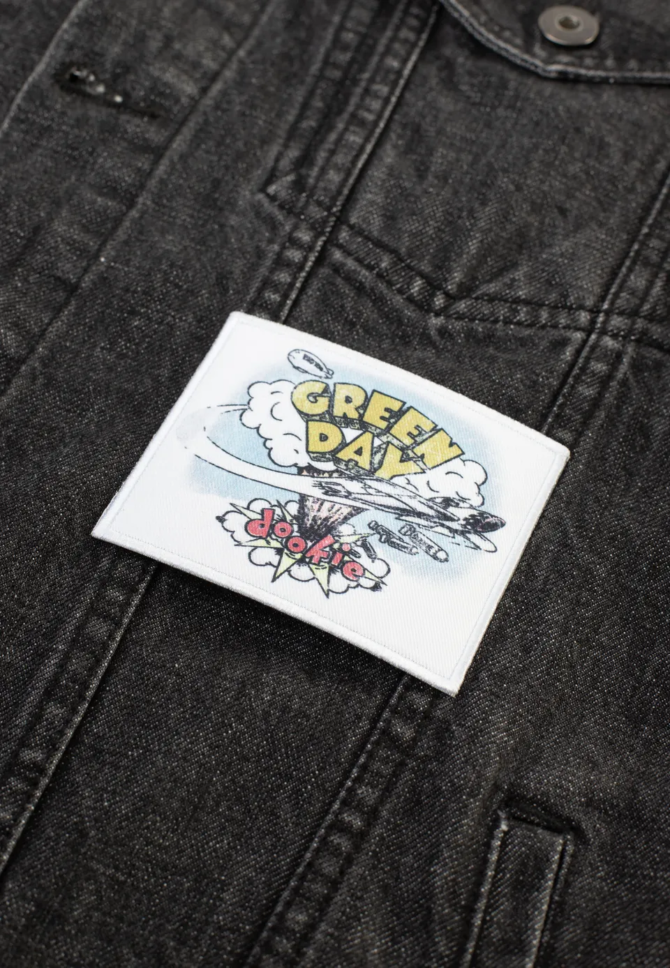 Green Day Dookie Patch bianca pop punk