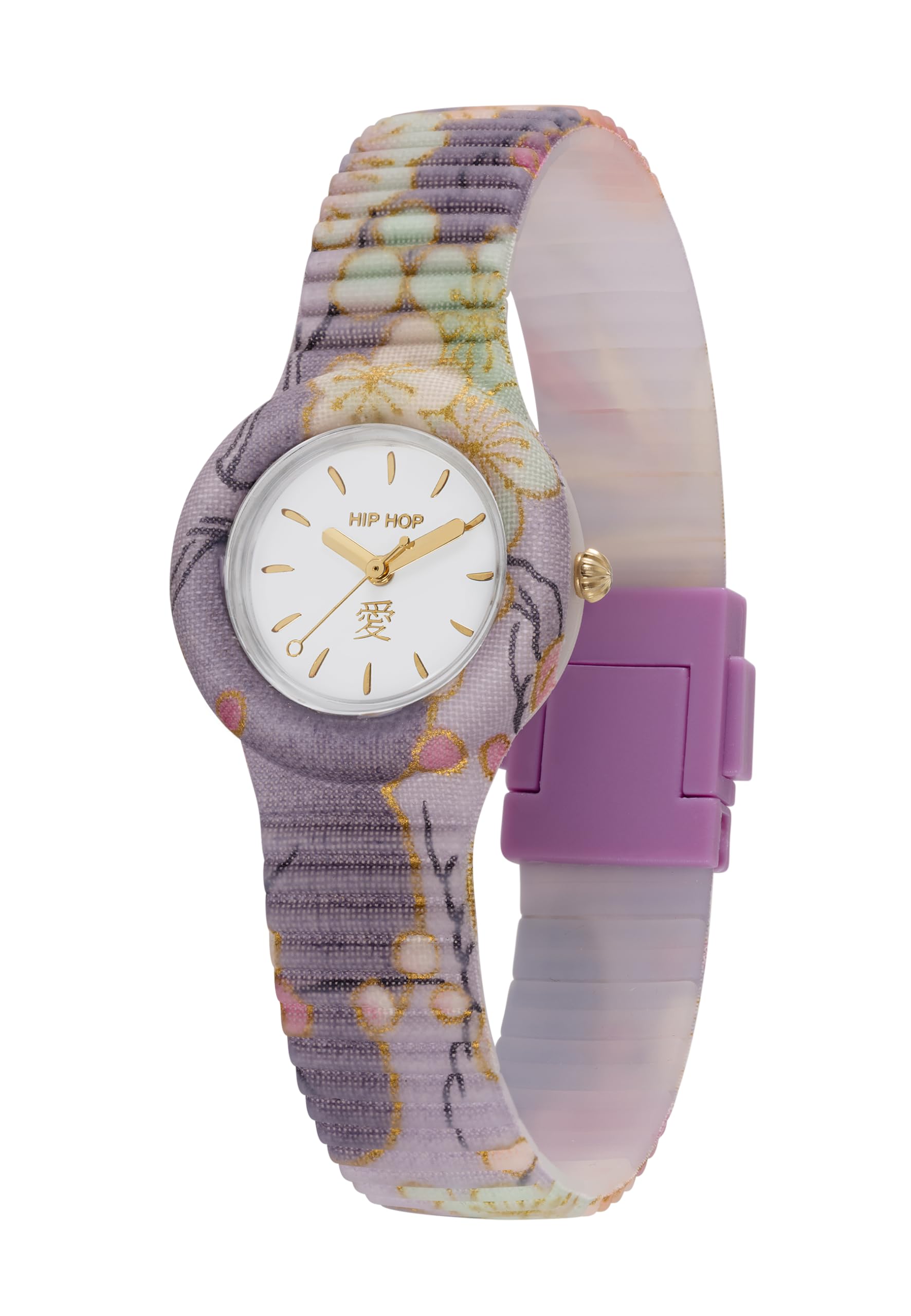 Hip Hop Hero 32 HWU1323 orologio donna lilla silicone tessuto