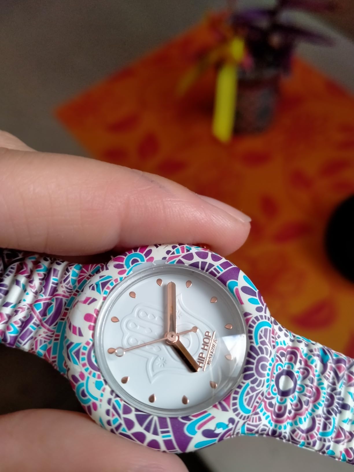 Hip Hop HERO 32 Mandala Orologio Donna Blu-Rosso HWU1040