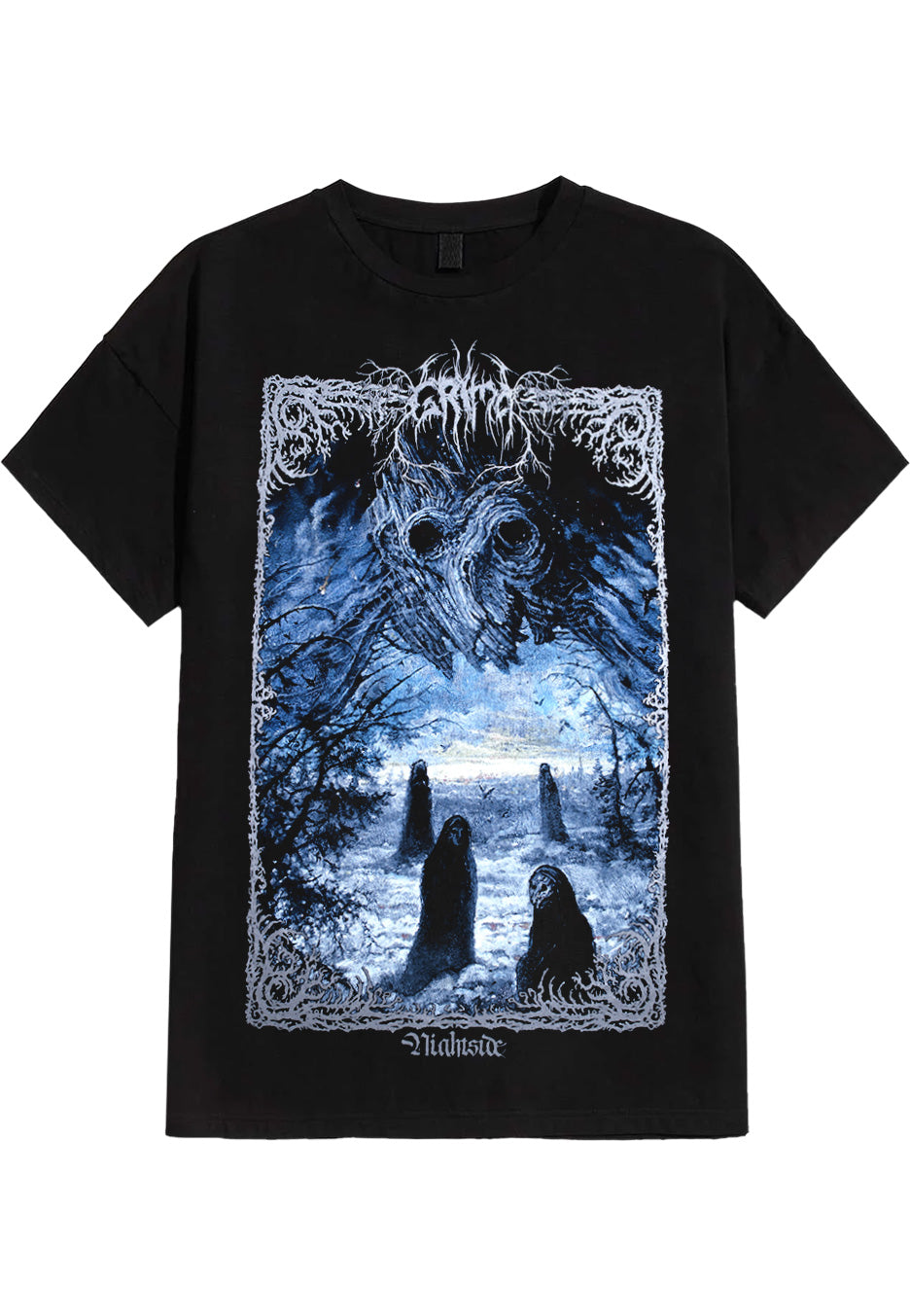 Grima Nightside T-Shirt Nera Black Metal