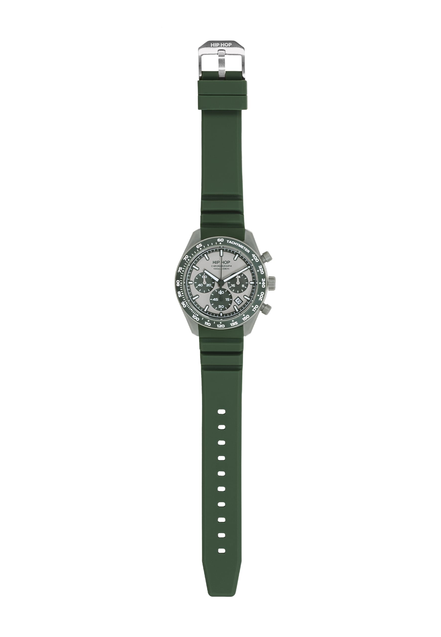 Hip Hop X Man HWU1346 orologio uomo verde cronografo