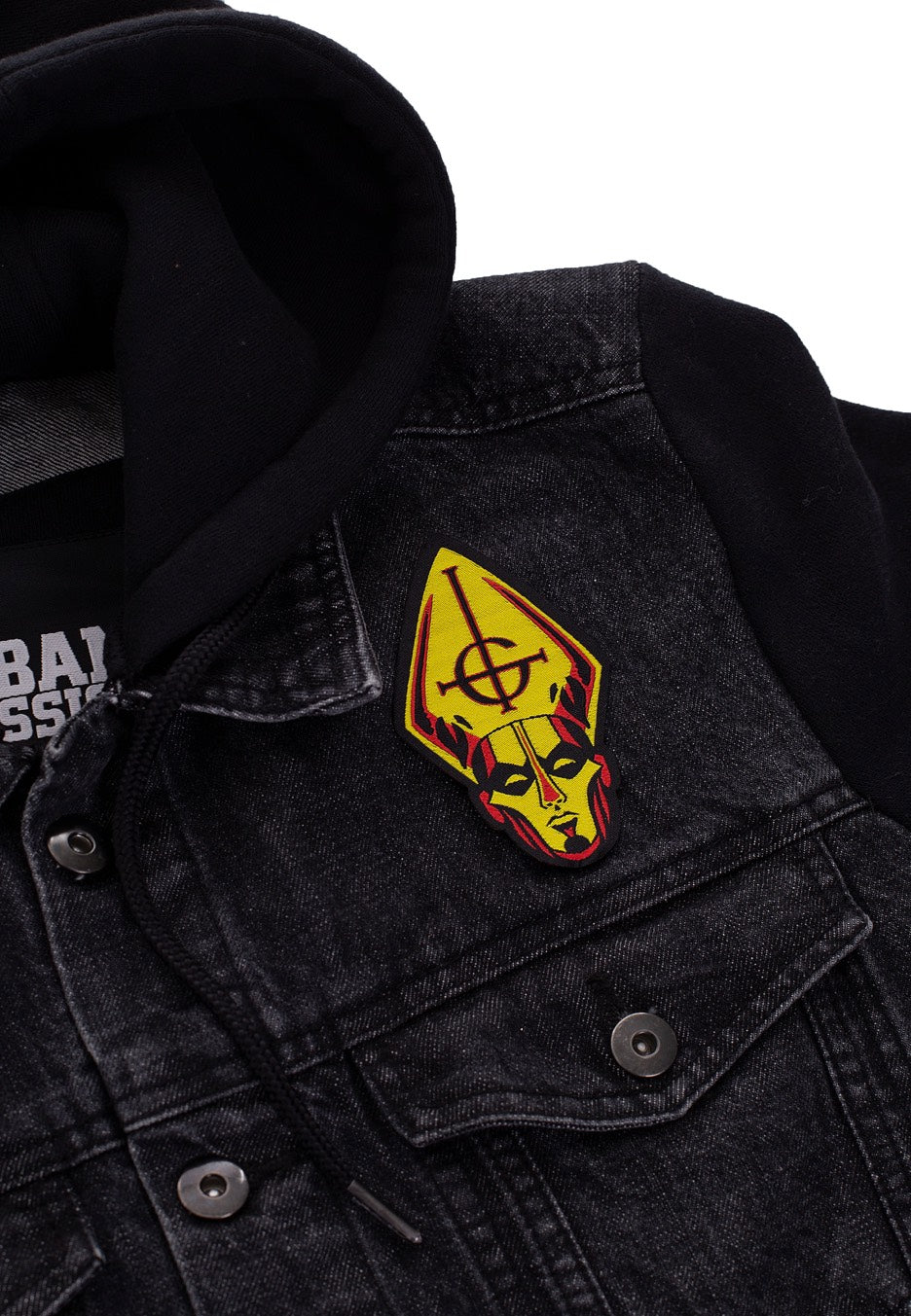 Ghost Papa Head patch toppa nera onesize