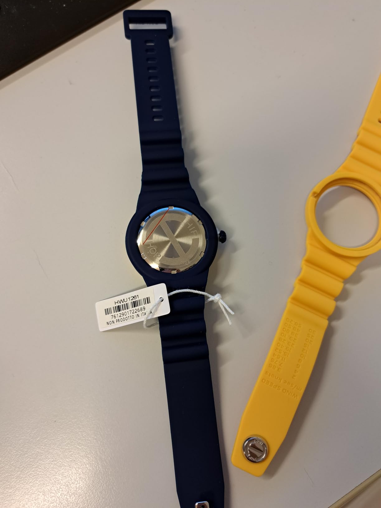 Hip Hop Master Orologio Uomo Giallo 41 mm Silicone