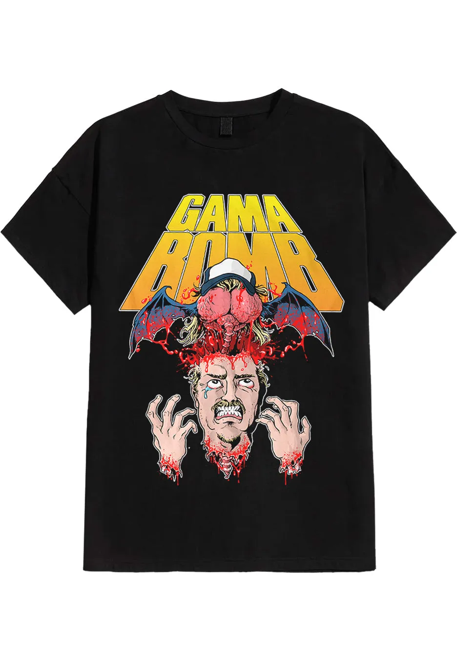 Gama Bomb Bat For Brains maglietta nera thrash metal