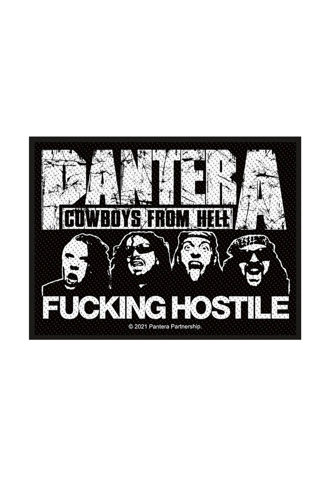 Pantera Fucking Hostile patch toppa nera onesize