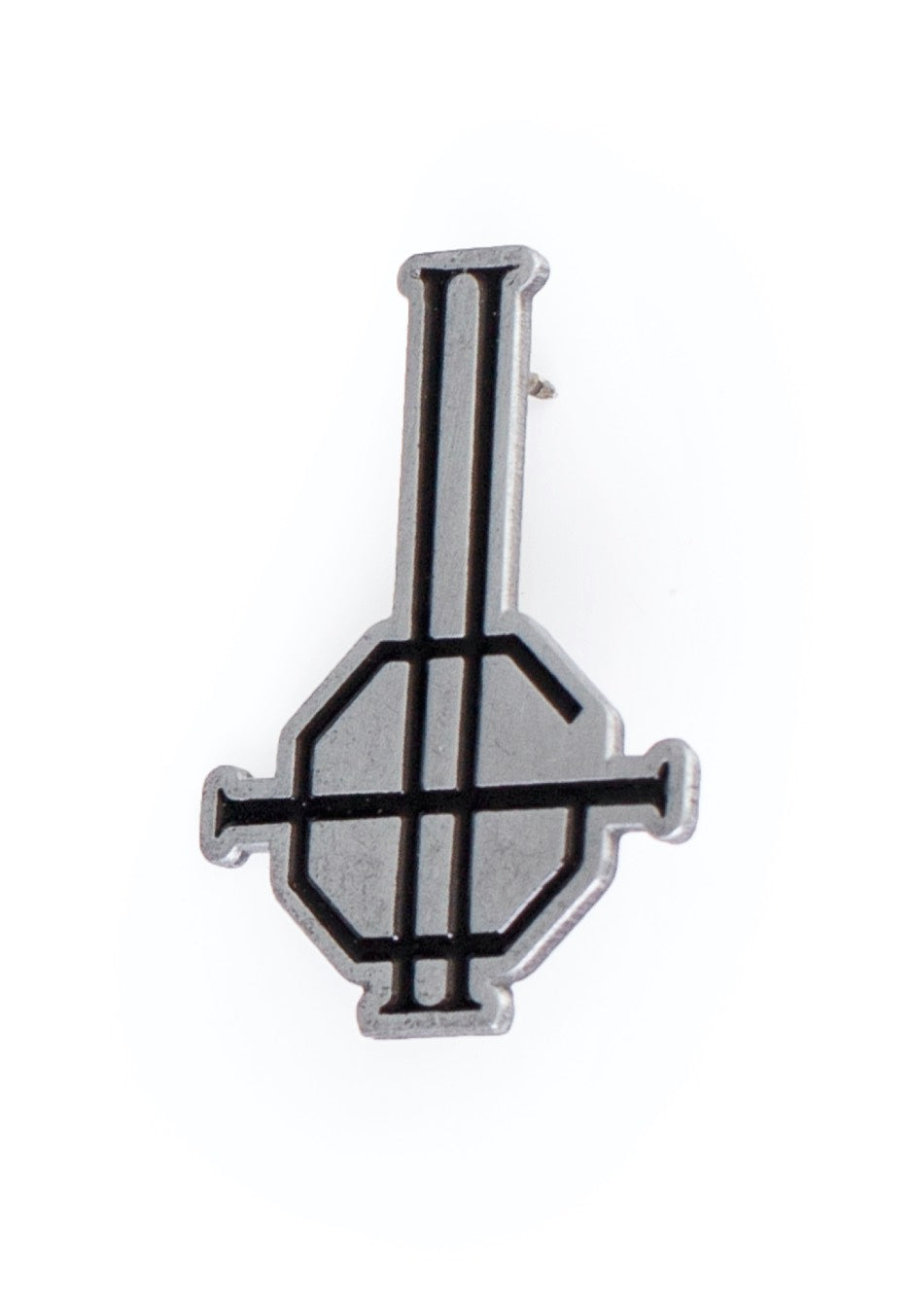 Ghost Grucifix spilla pin smaltata grigia merch ufficiale