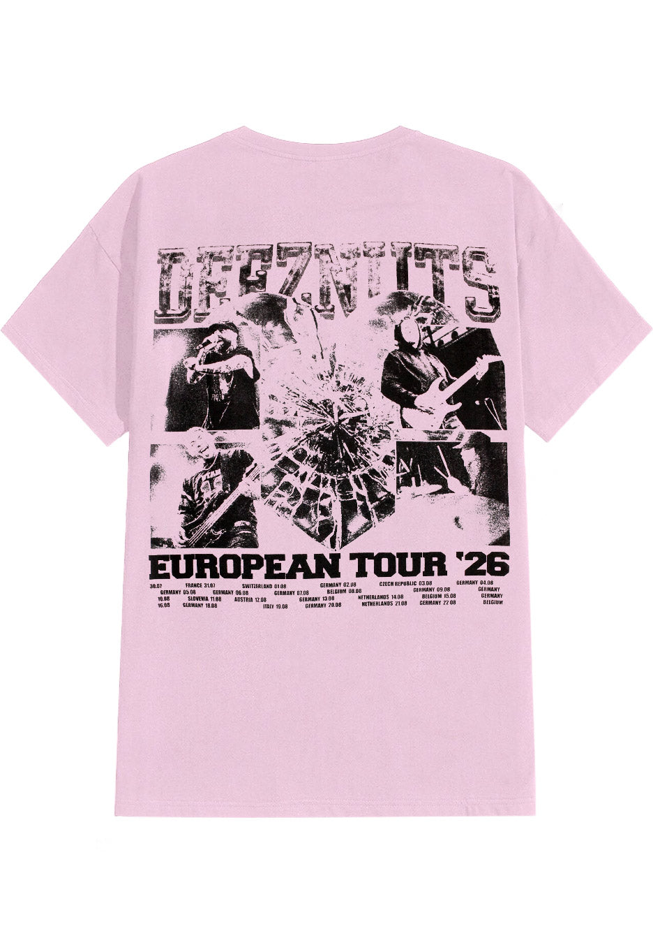 Deez Nuts Summer 2026 Tour Baby Pink T-Shirt Rosa