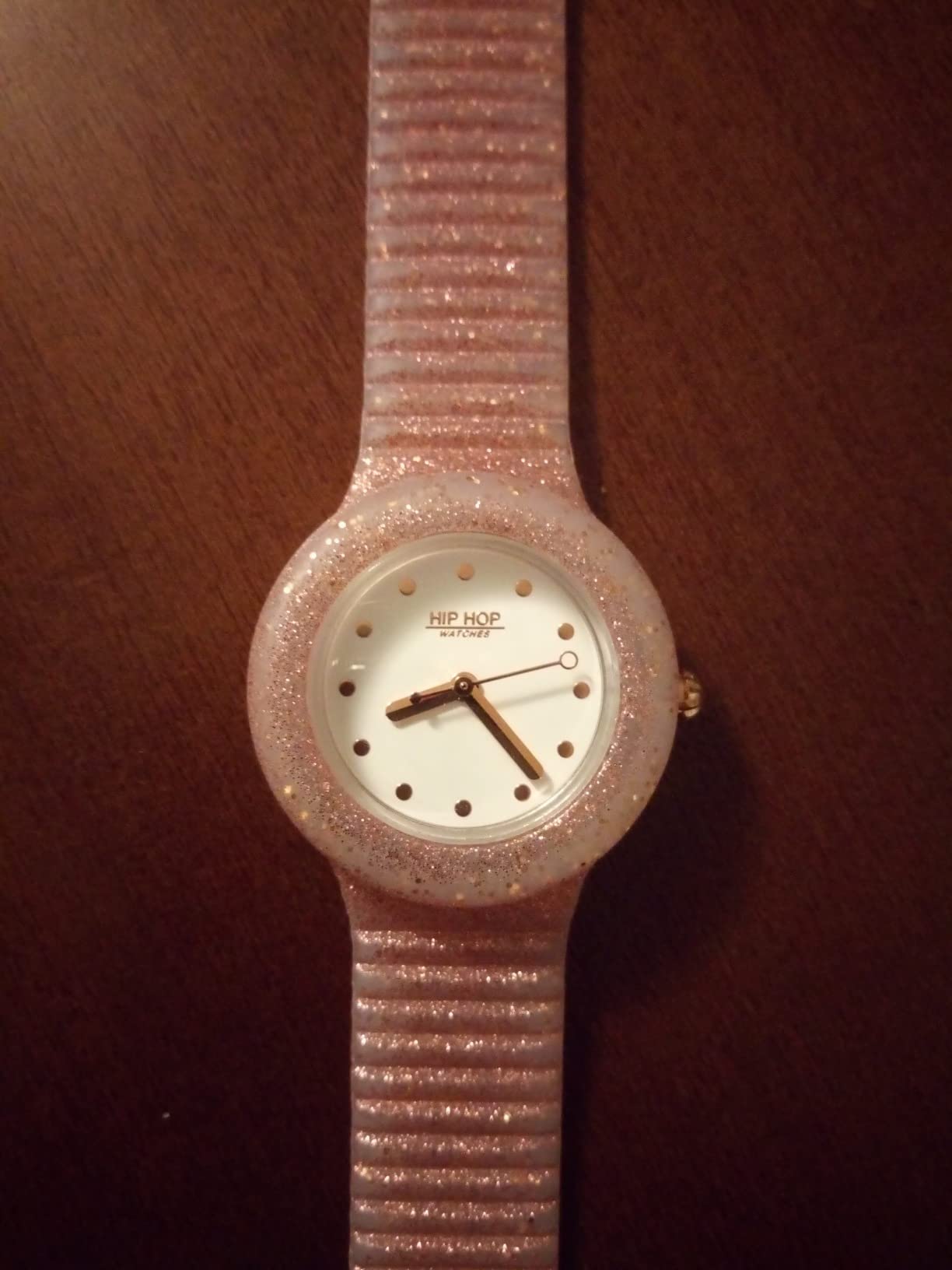 Hip Hop Sparkling Mania Orologio Donna Rose Gold Glitter Resistente Acqua