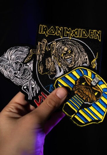 Iron Maiden Set Of 3 patch toppa multicolore poliestere