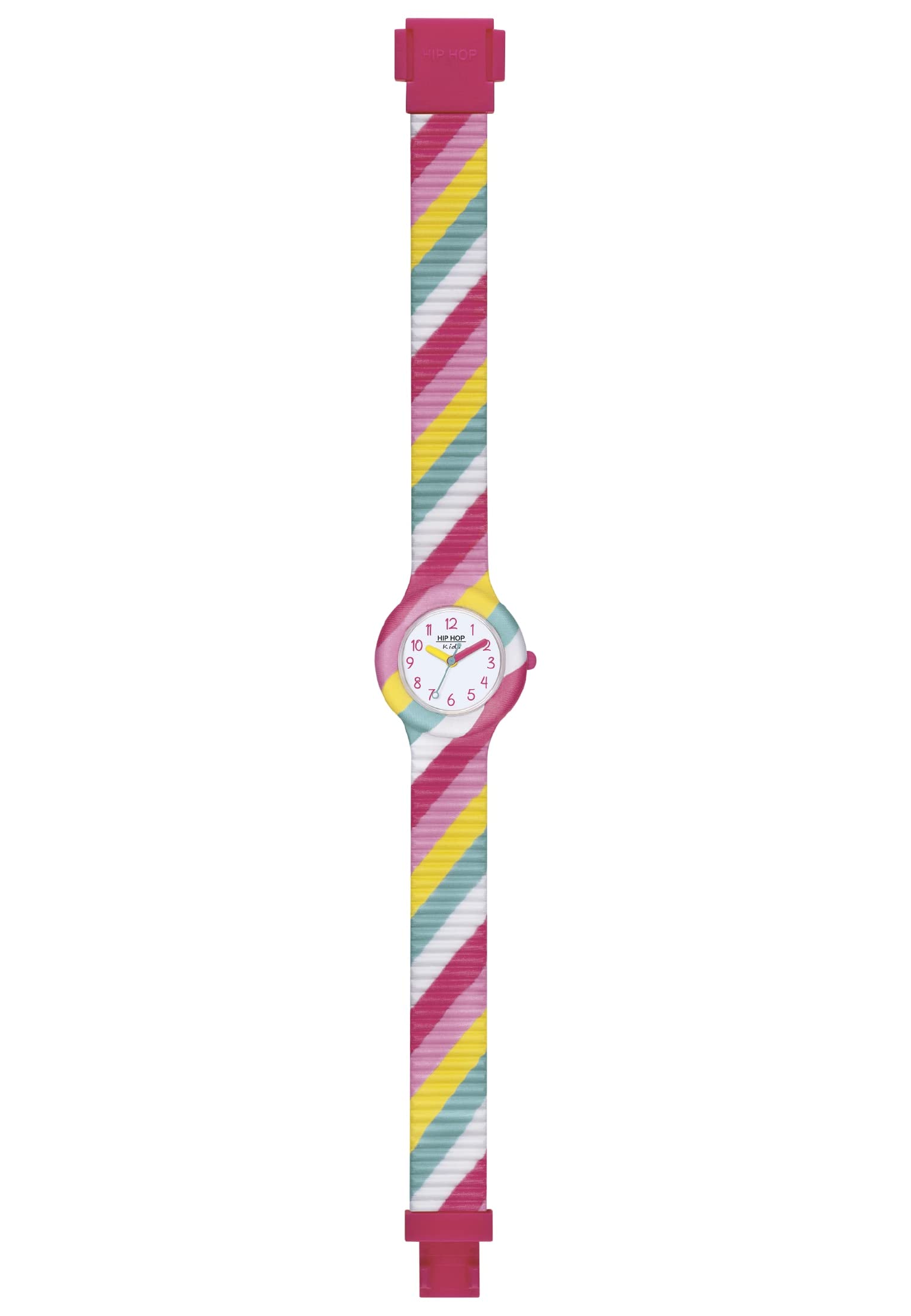 Hip Hop Kids Fun orologio bambina silicone tessuto multicolore