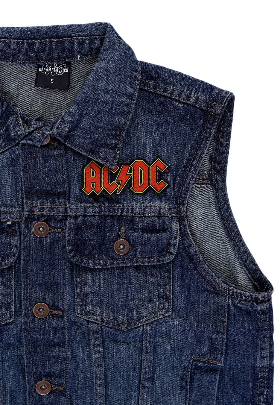 AC/DC Logo Die Cut patch rossa onesize