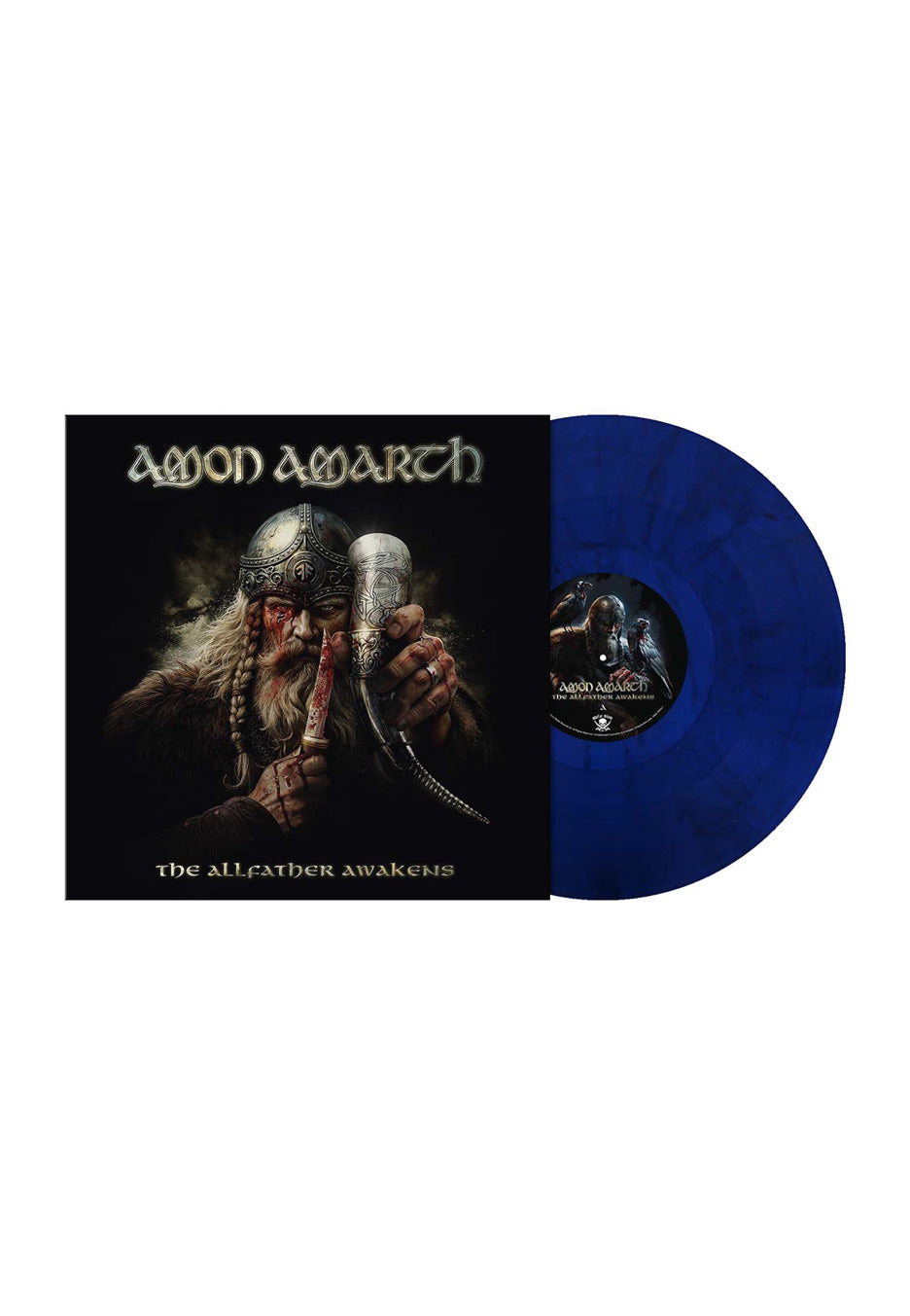Amon Amarth The Allfather Awakens vinile LP blu marmorizzato