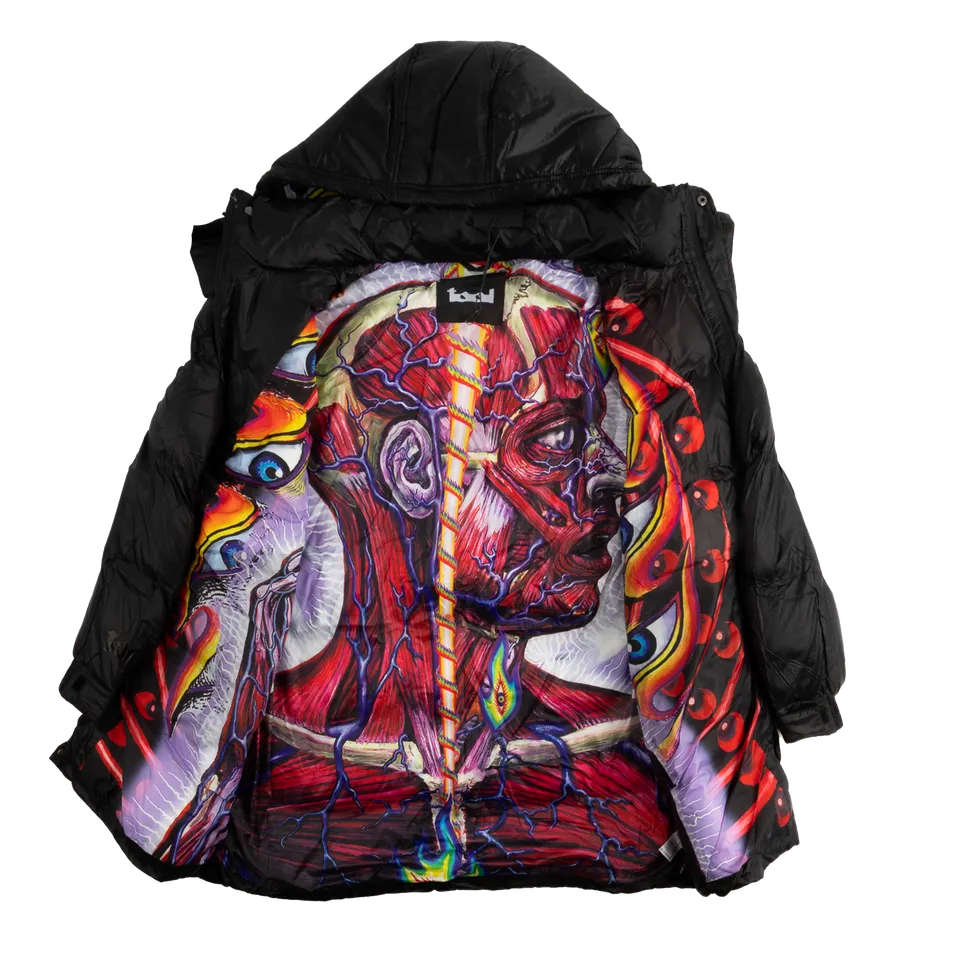 Tool Lateralus Cappotto Lungo Trapuntato Uomo con Cappuccio