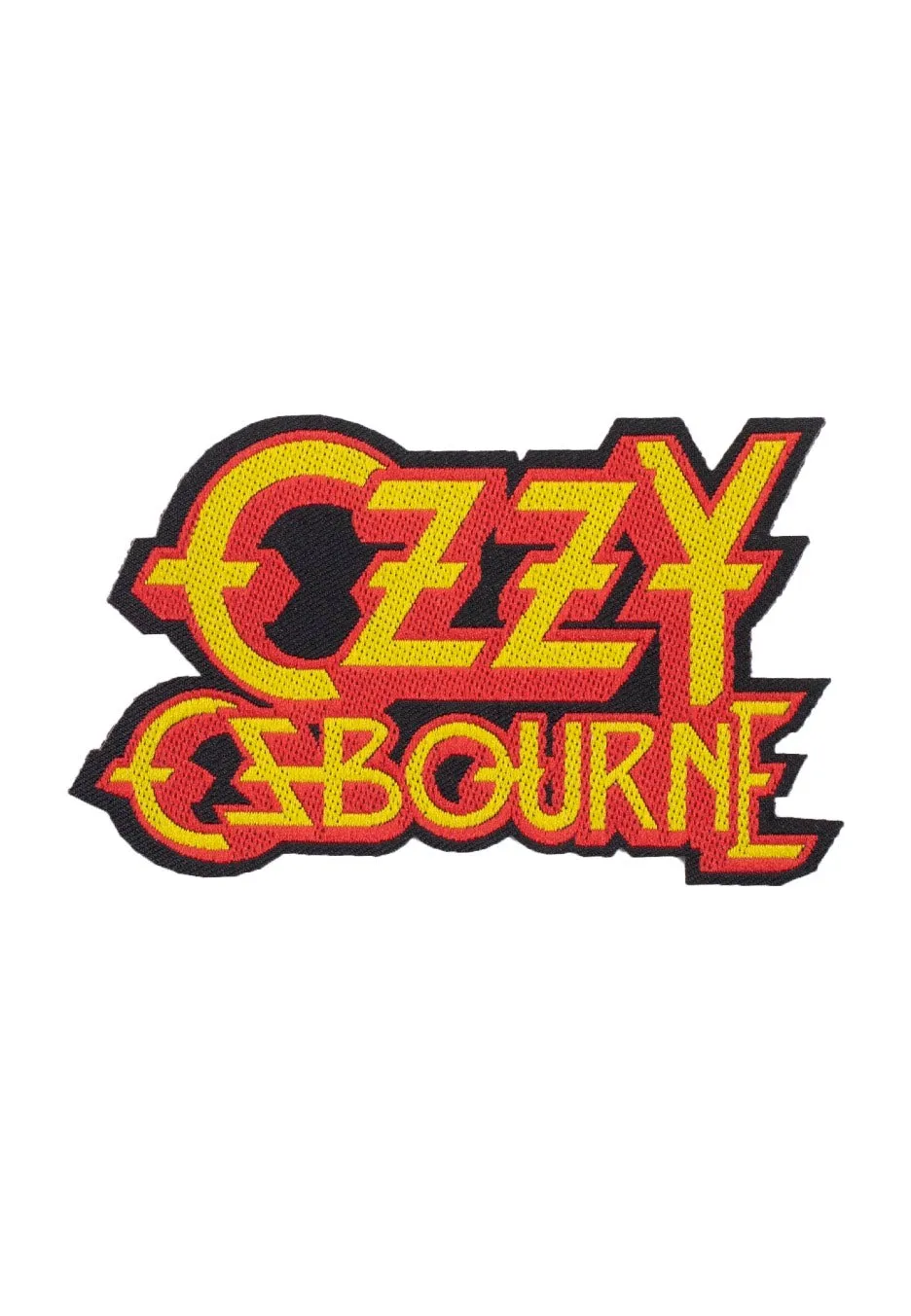 Ozzy Osbourne Logo Cut toppa da cucire onesize gialla