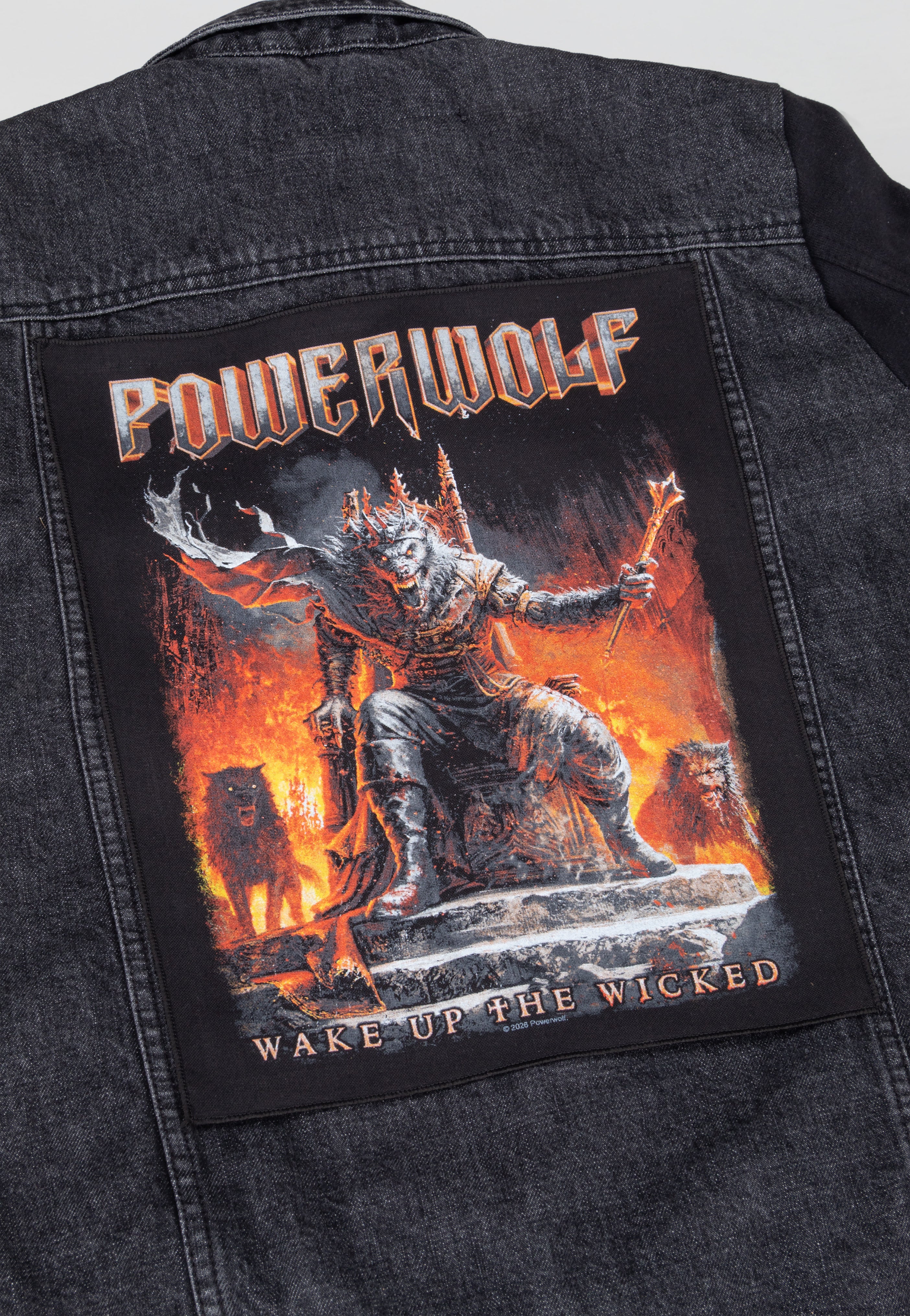 Powerwolf Wake Up The Wicked backpatch toppa nera