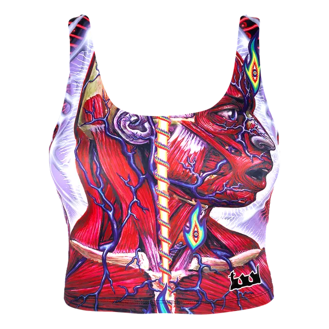 Tool Lateralus top sportivo donna nero con bra Large