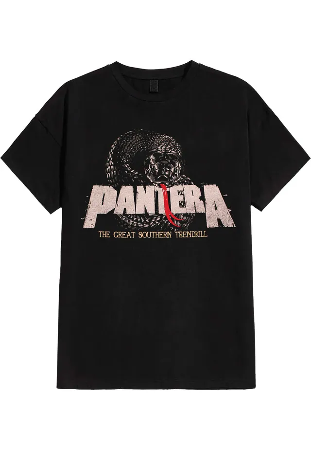 Pantera Snake Logo T-Shirt maglietta nera uomo