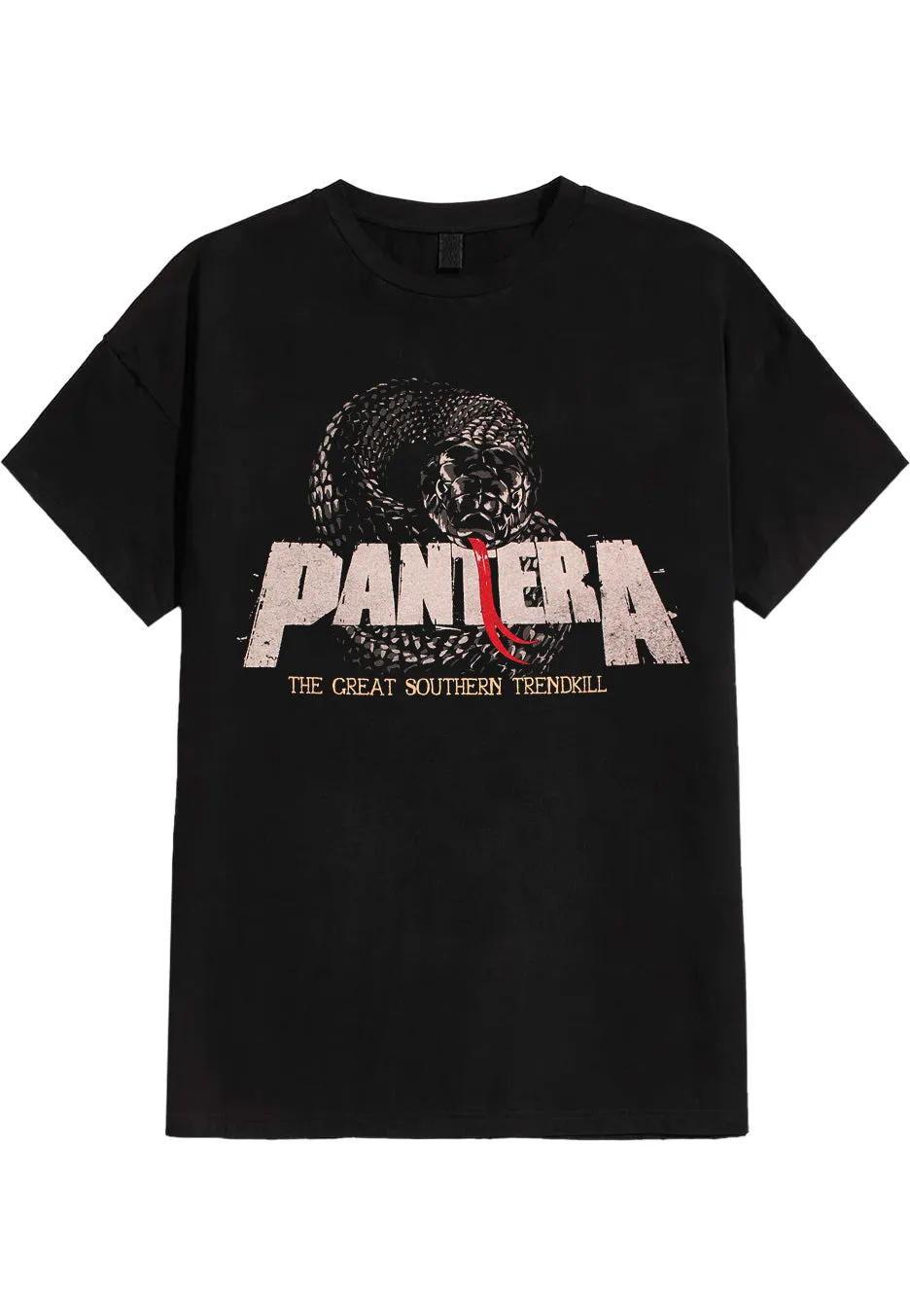 Pantera Snake Logo T-Shirt maglietta nera uomo