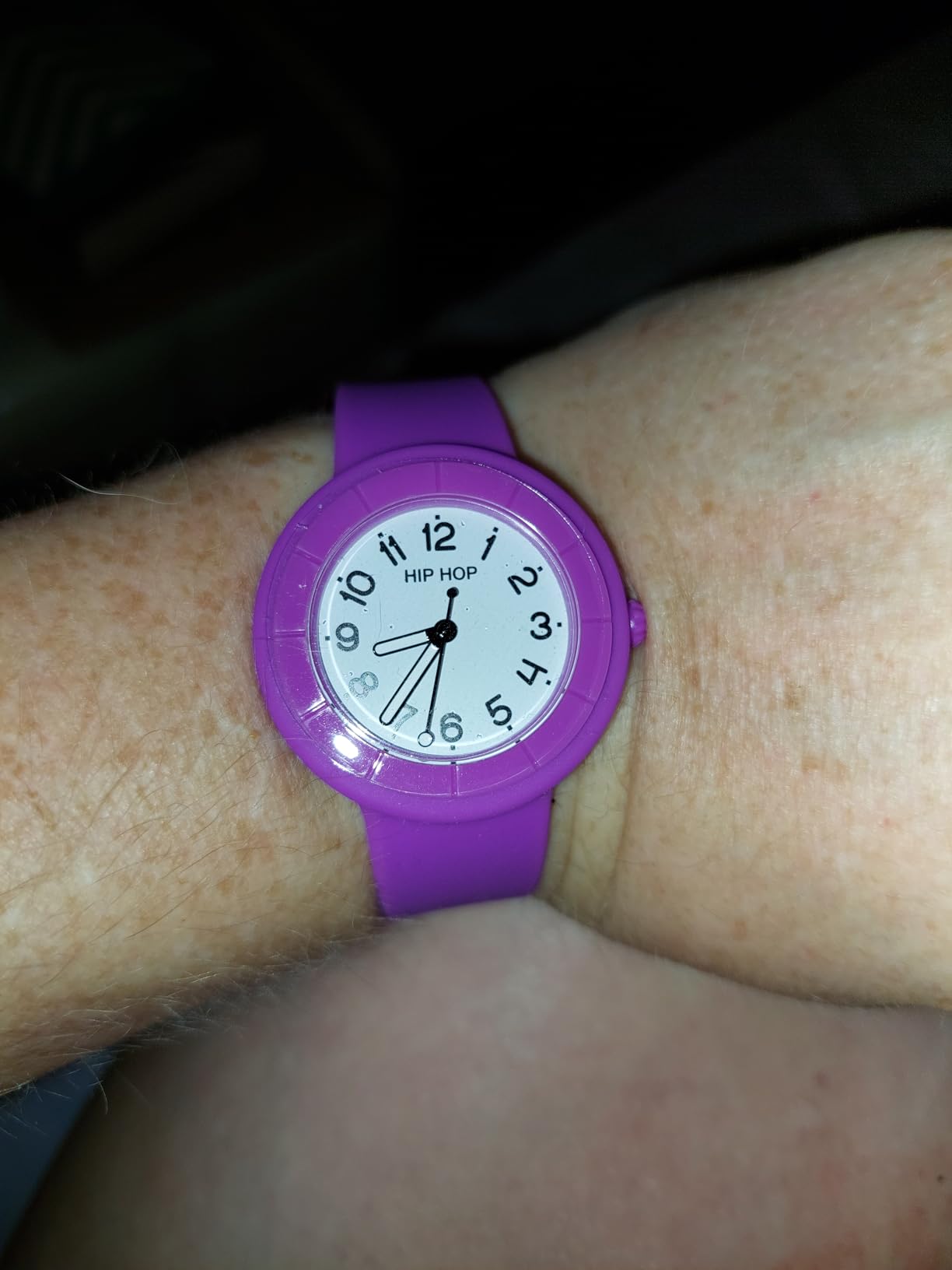 Hip Hop Hero.Dot Orologio Donna Silicone Viola 34 mm