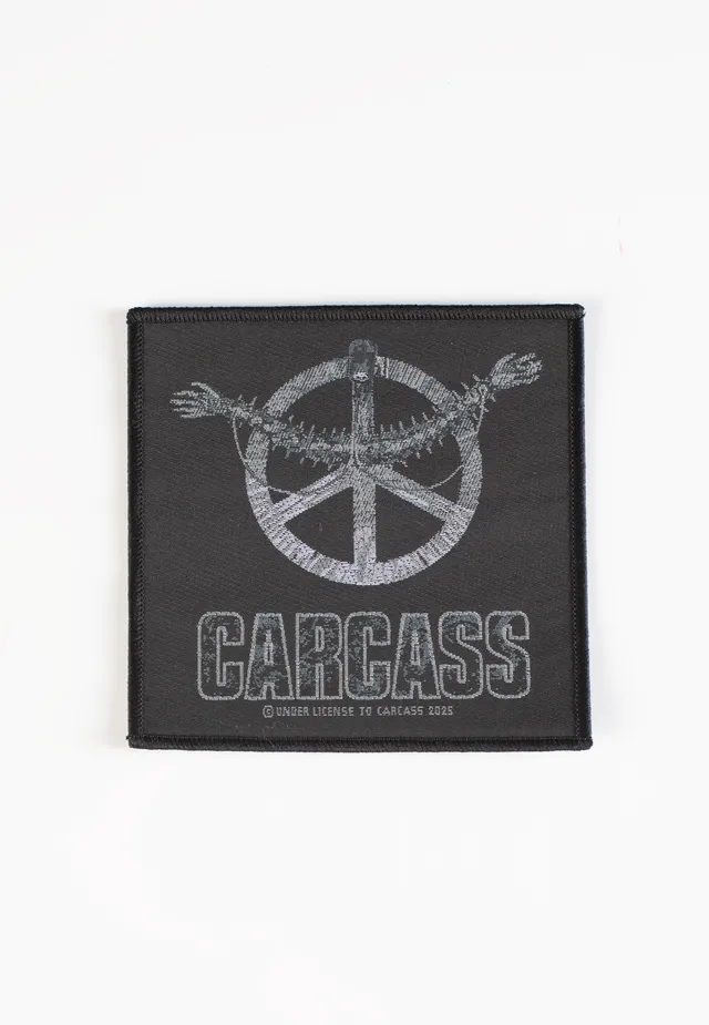 Carcass Heartwork patch toppa nera poliestere