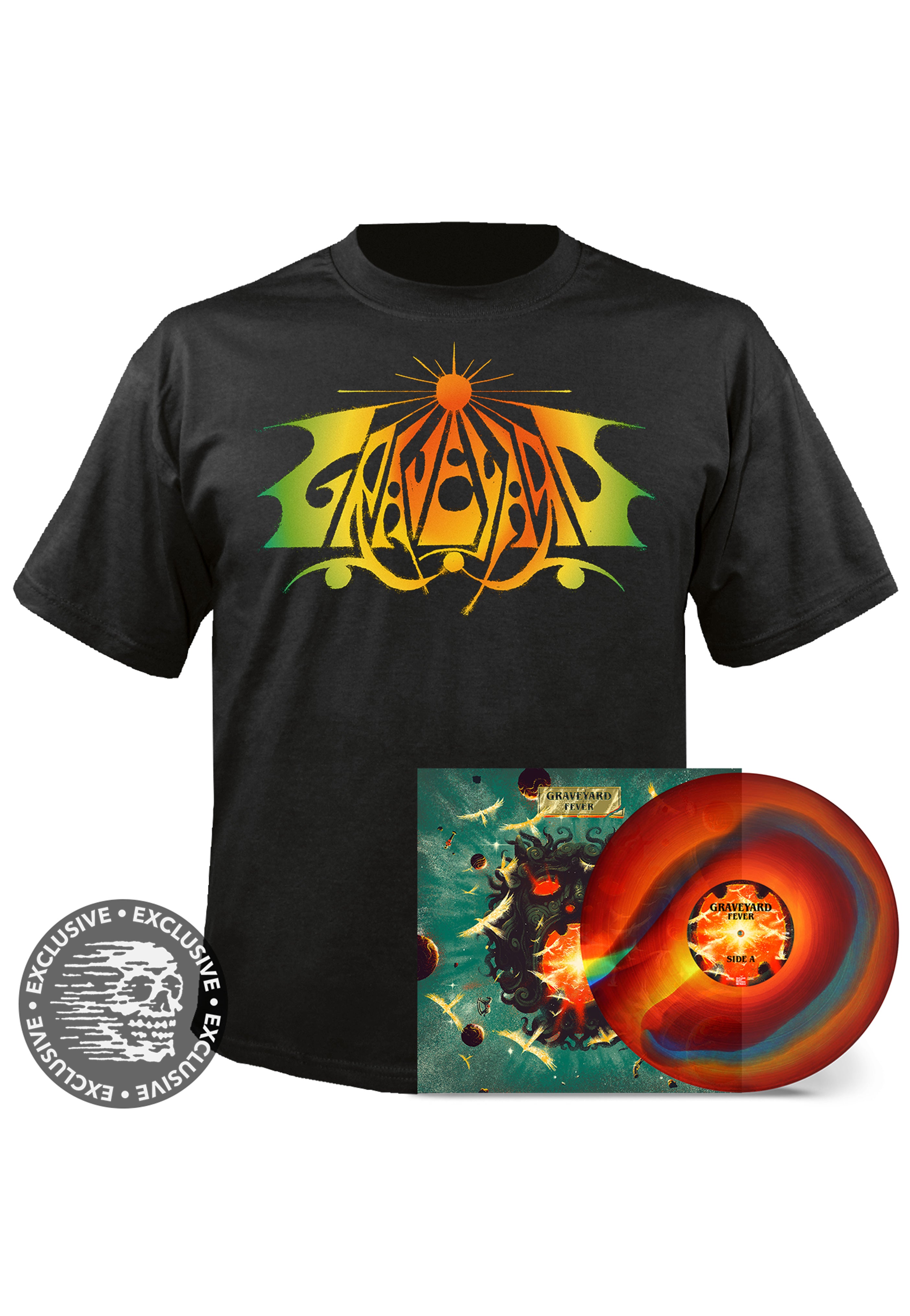 Graveyard Fever Logo T-Shirt + Twister vinile pack speciale