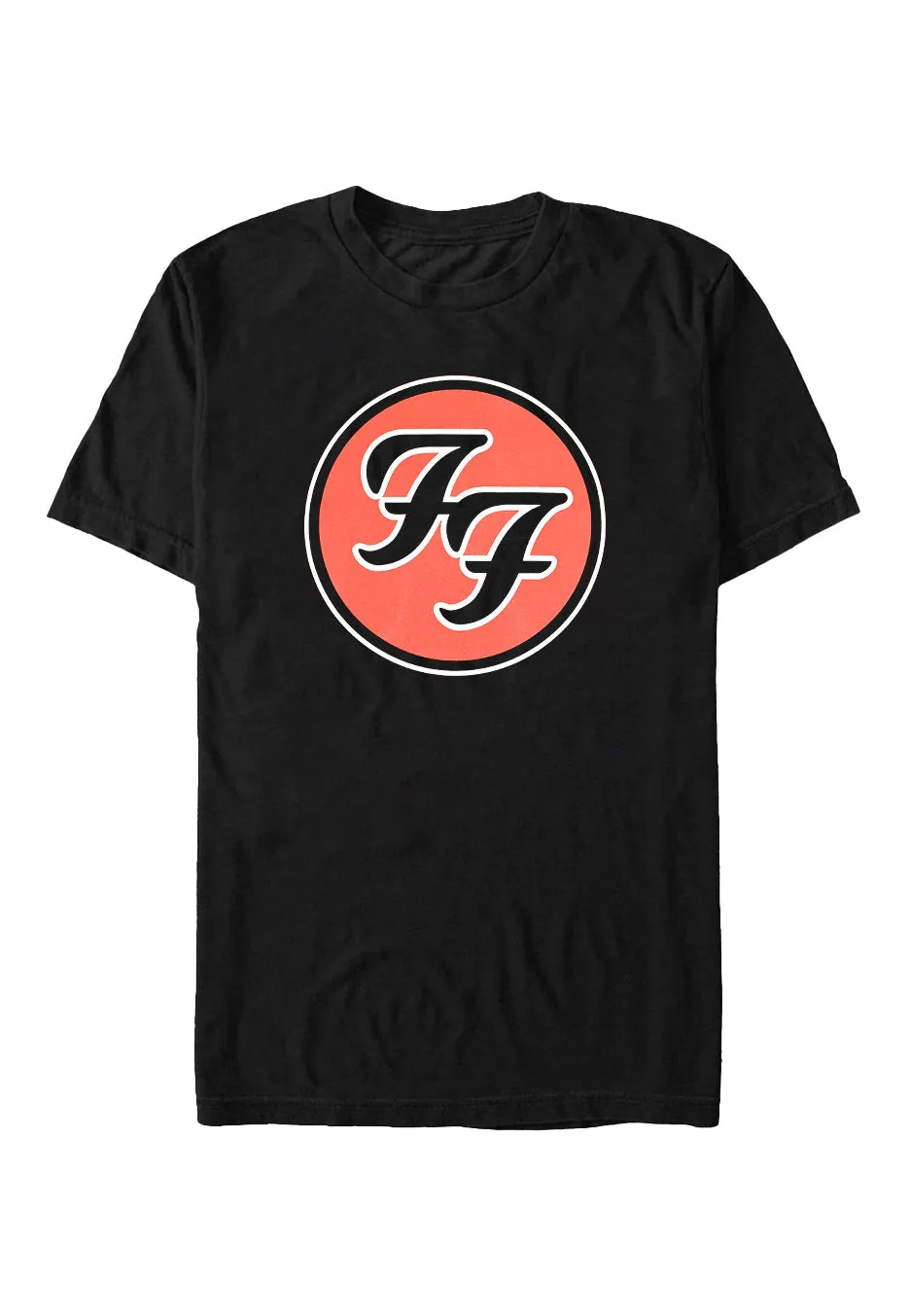 Foo Fighters FF Logo t-shirt maglietta nera maniche corte