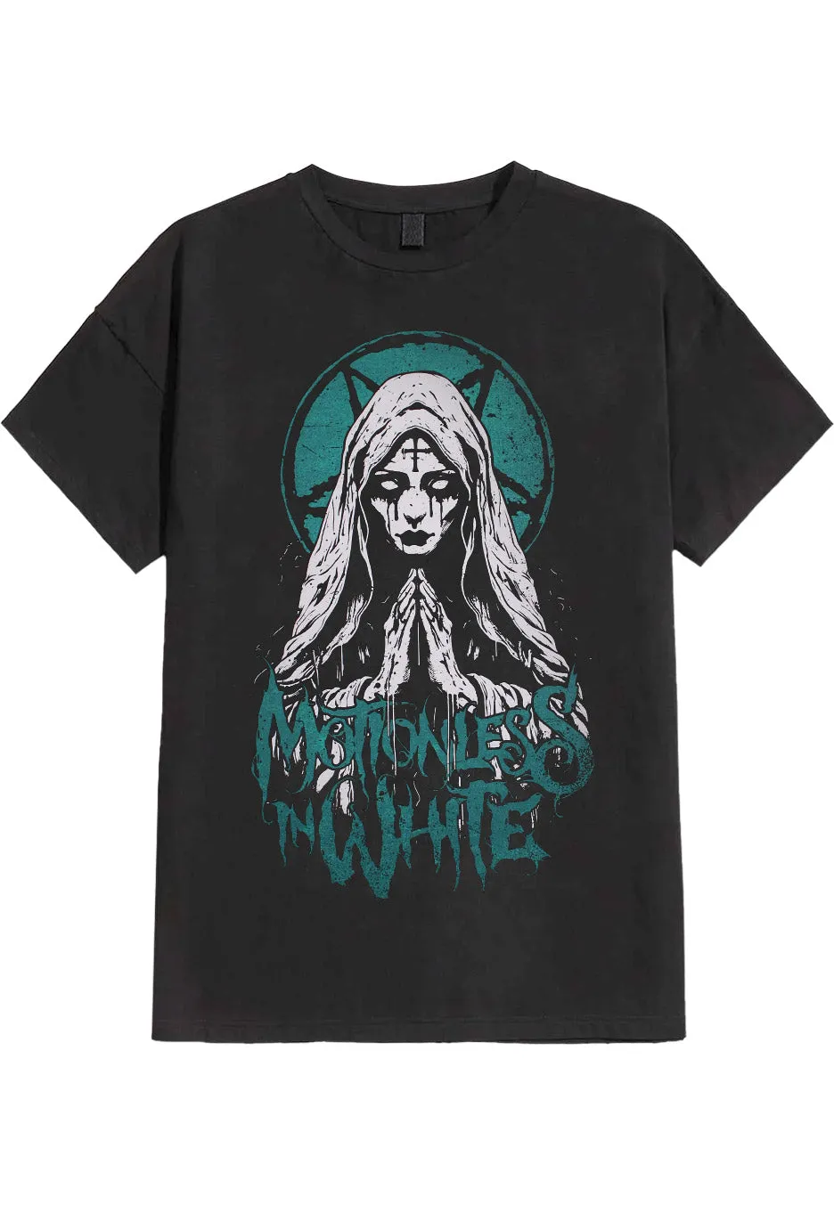 Motionless In White Hollow Points maglietta nera acid washed