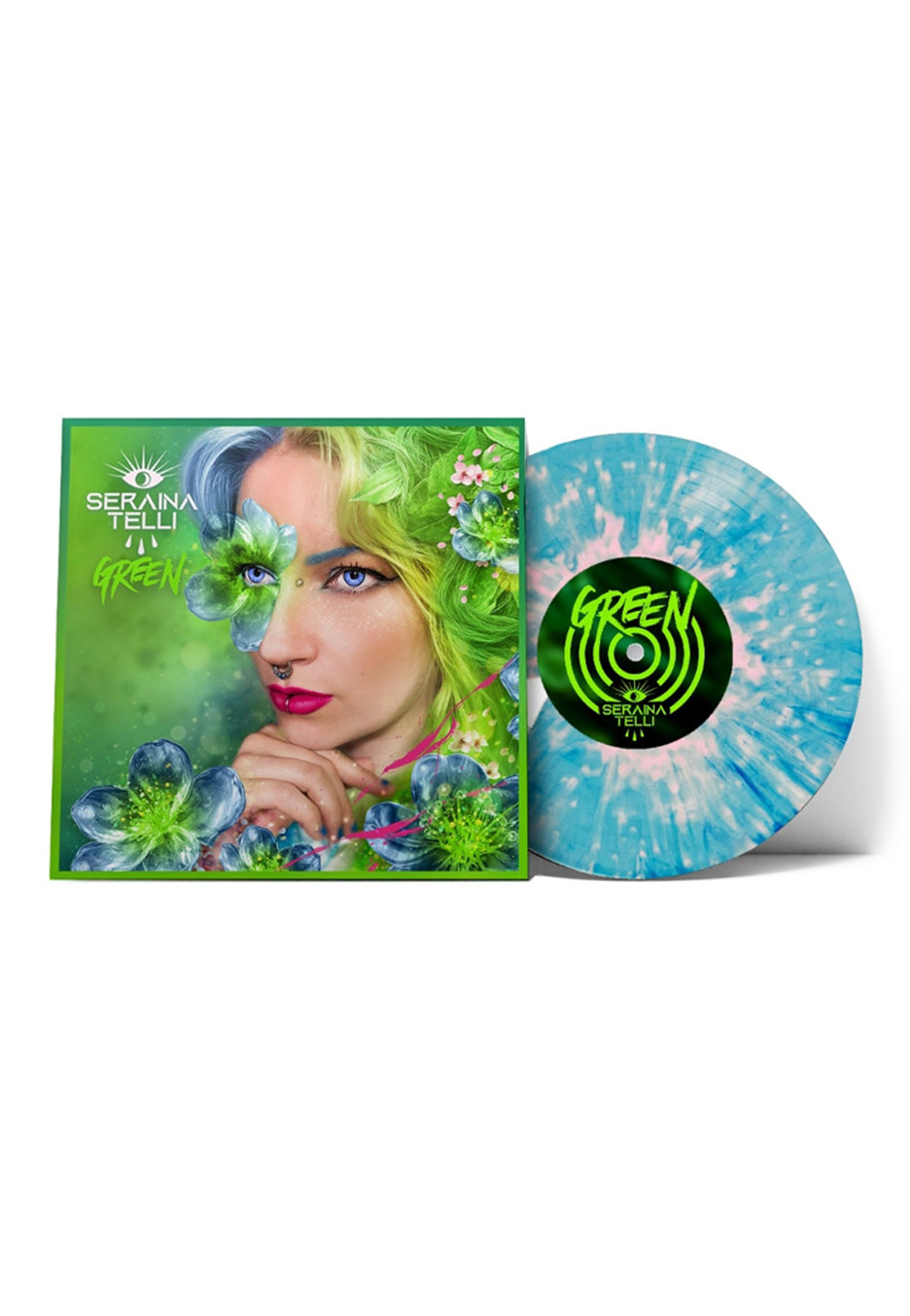 Seraina Telli Green LP vinile blu rosa marmorizzato