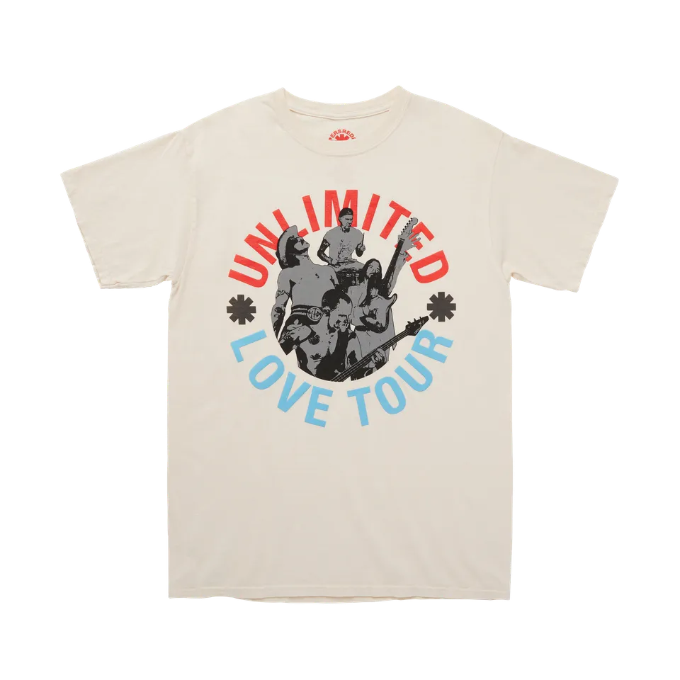 Red Hot Chili Peppers Unlimited Love Tee maglietta crema tour 2022