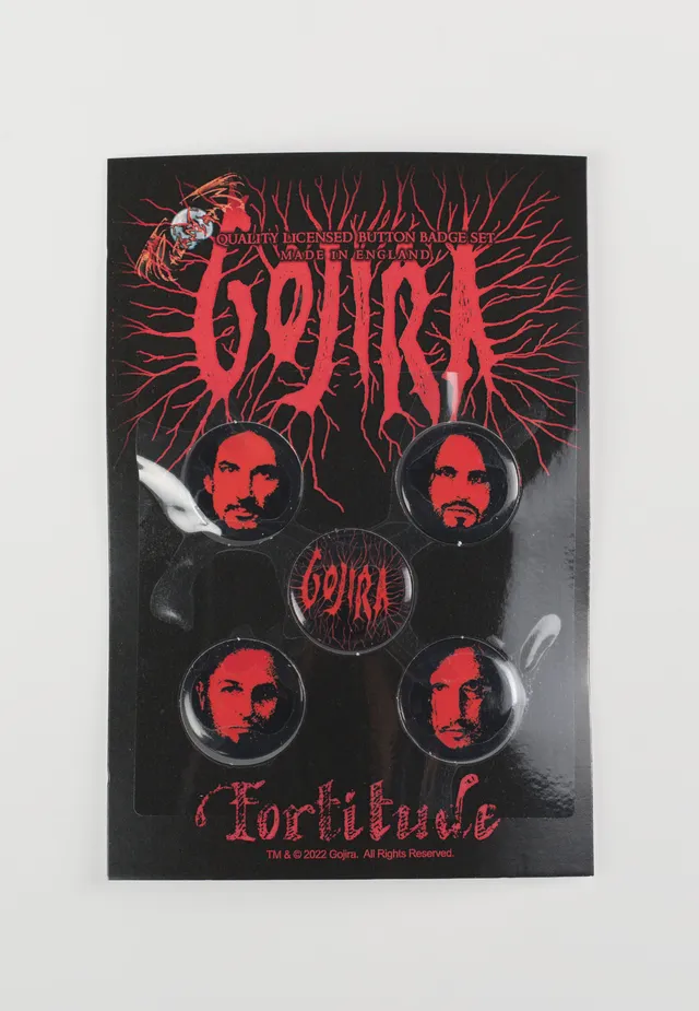 Gojira Fortitude spilla button multicolore onesize metal