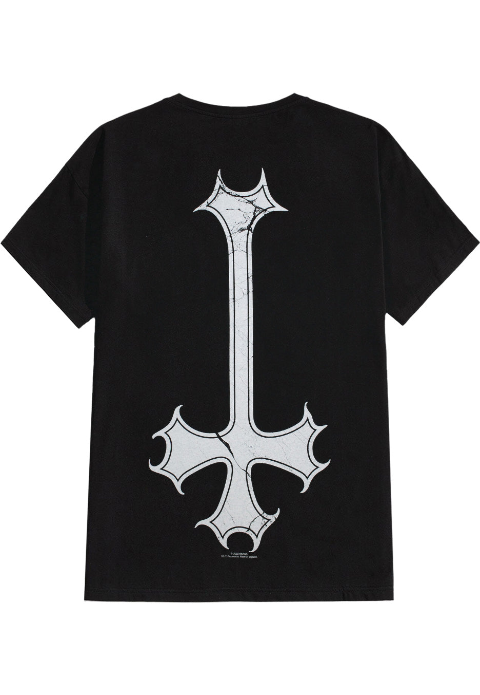 Mayhem Skull Omega maglietta t-shirt nera uomo