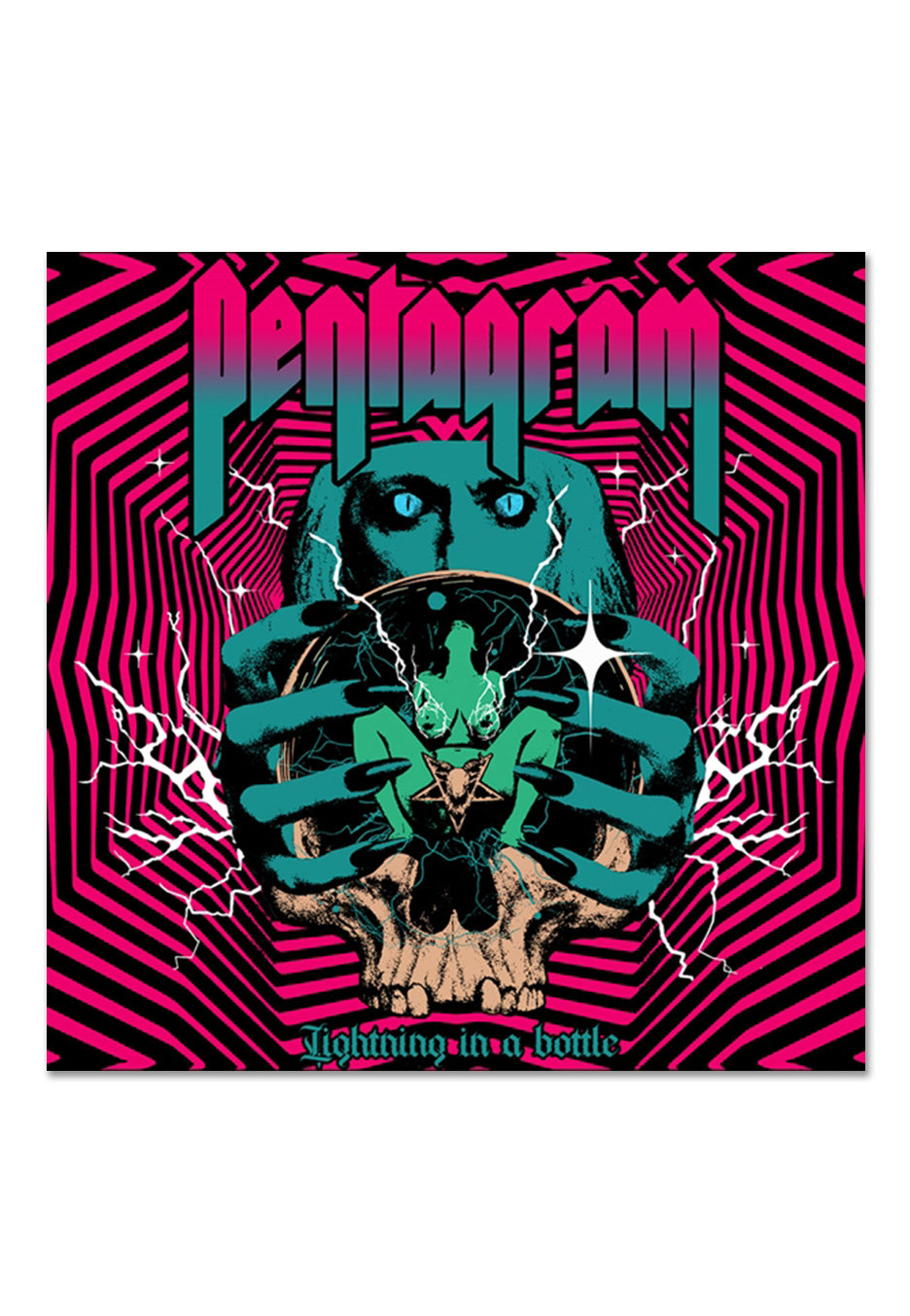 Pentagram Lightning In A Bottle vinile LP aqua blue limitato